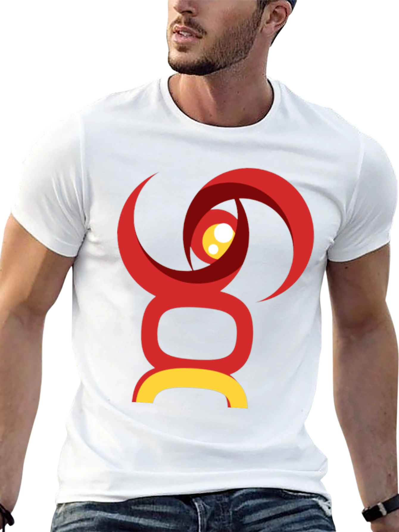 Black Abstract Graphic T-Shirt - Modern Design view 13