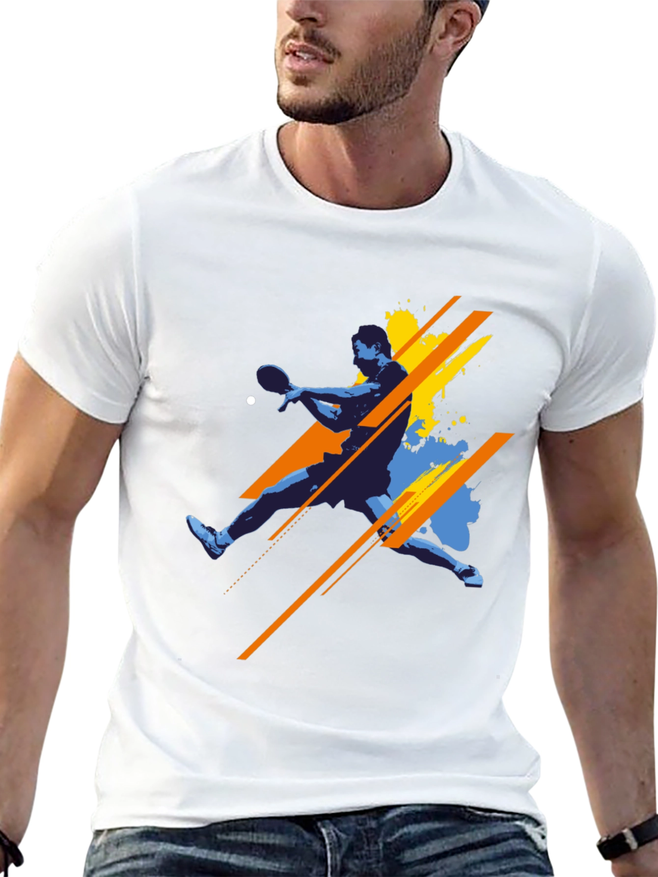 Table Tennis Graphic Tee - Stylish Sport Shirt - 13