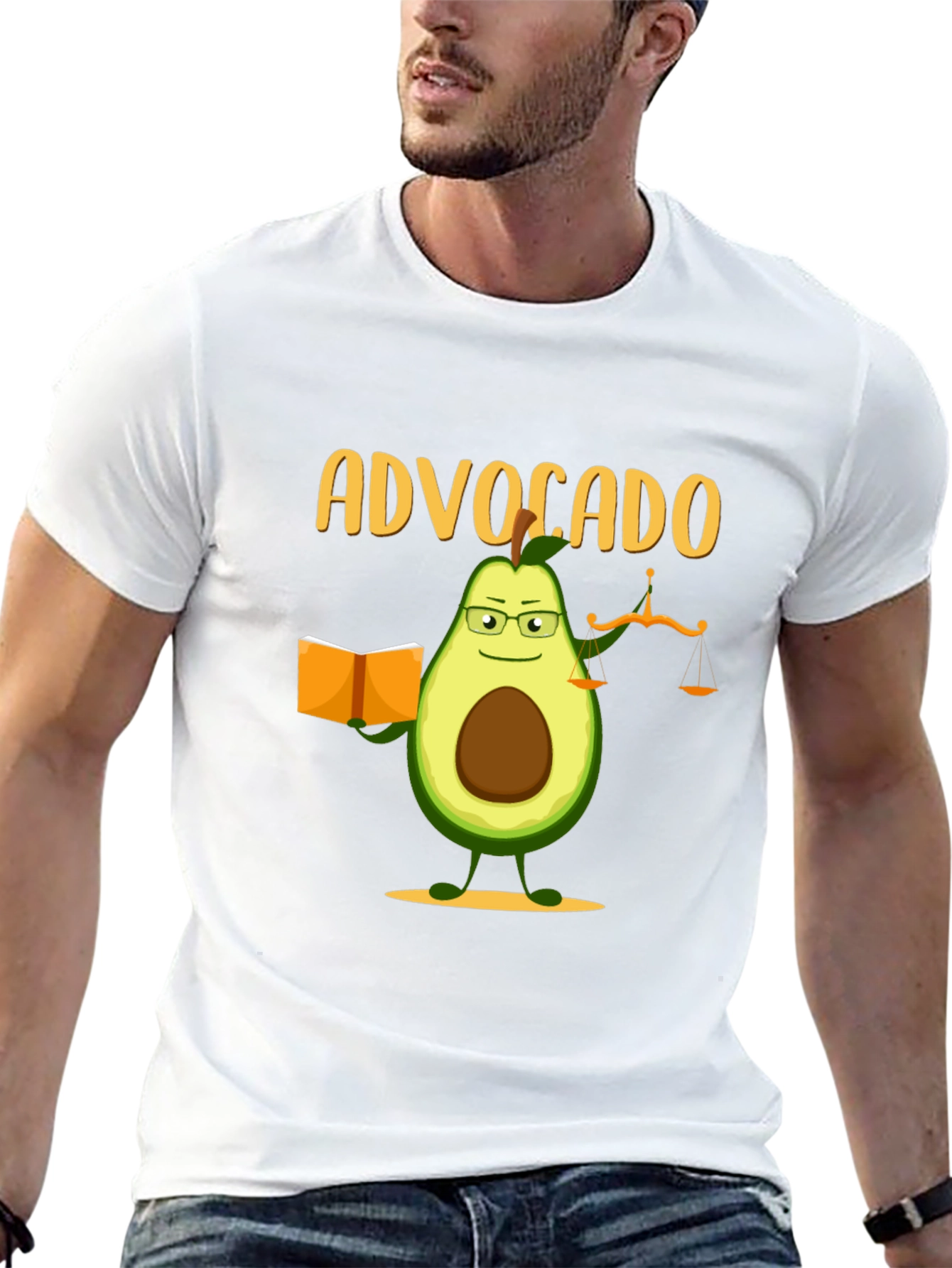 Black Advocado Lawyer T-Shirt - Funny Attorney Gift view 13
