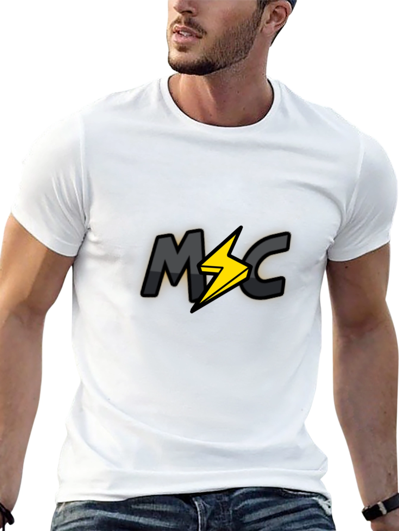 Black Black Graphic Tee - M Lightning C view 13