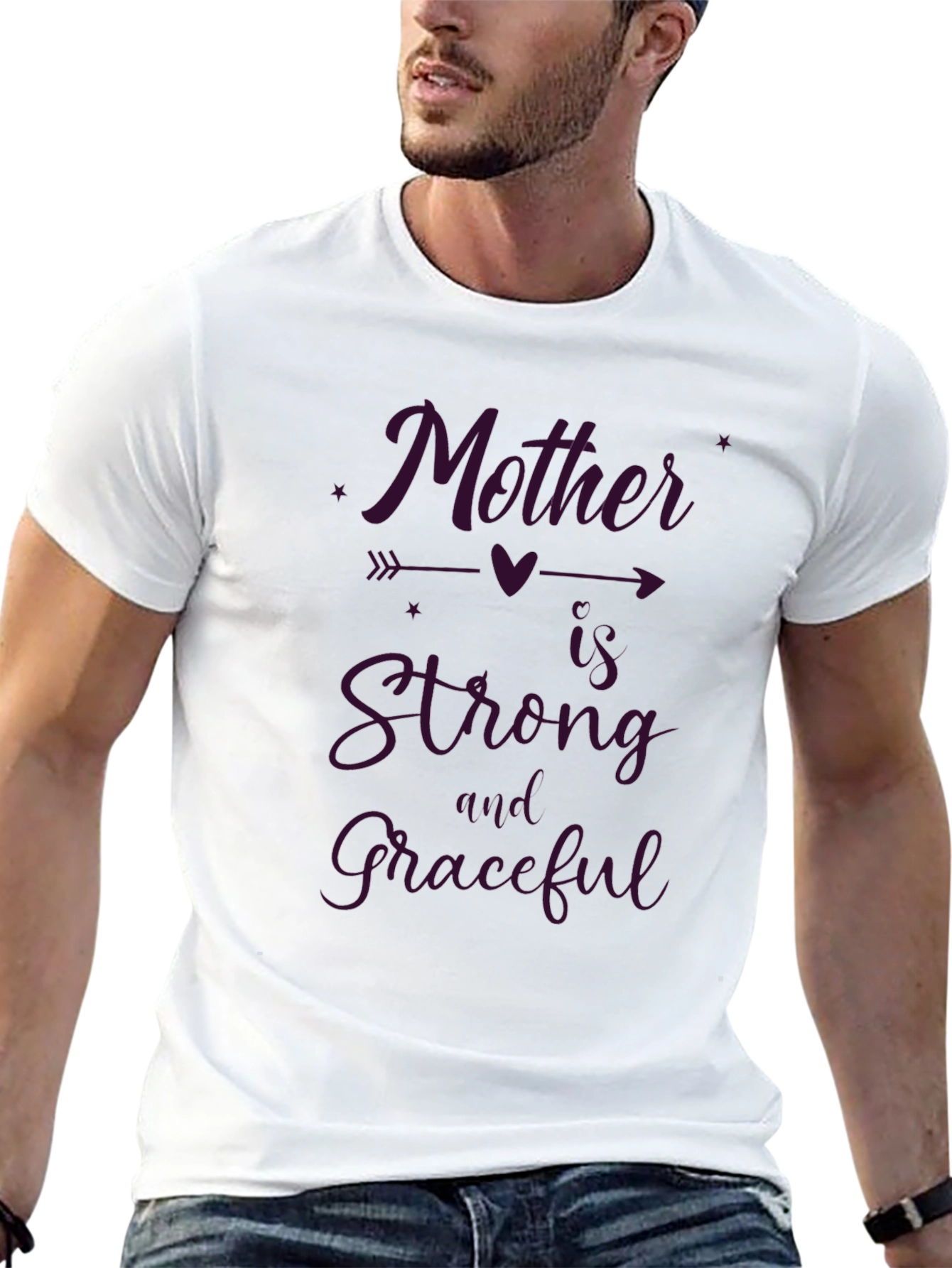 Black Mother is Strong and Graceful T-Shirt - Black view 13