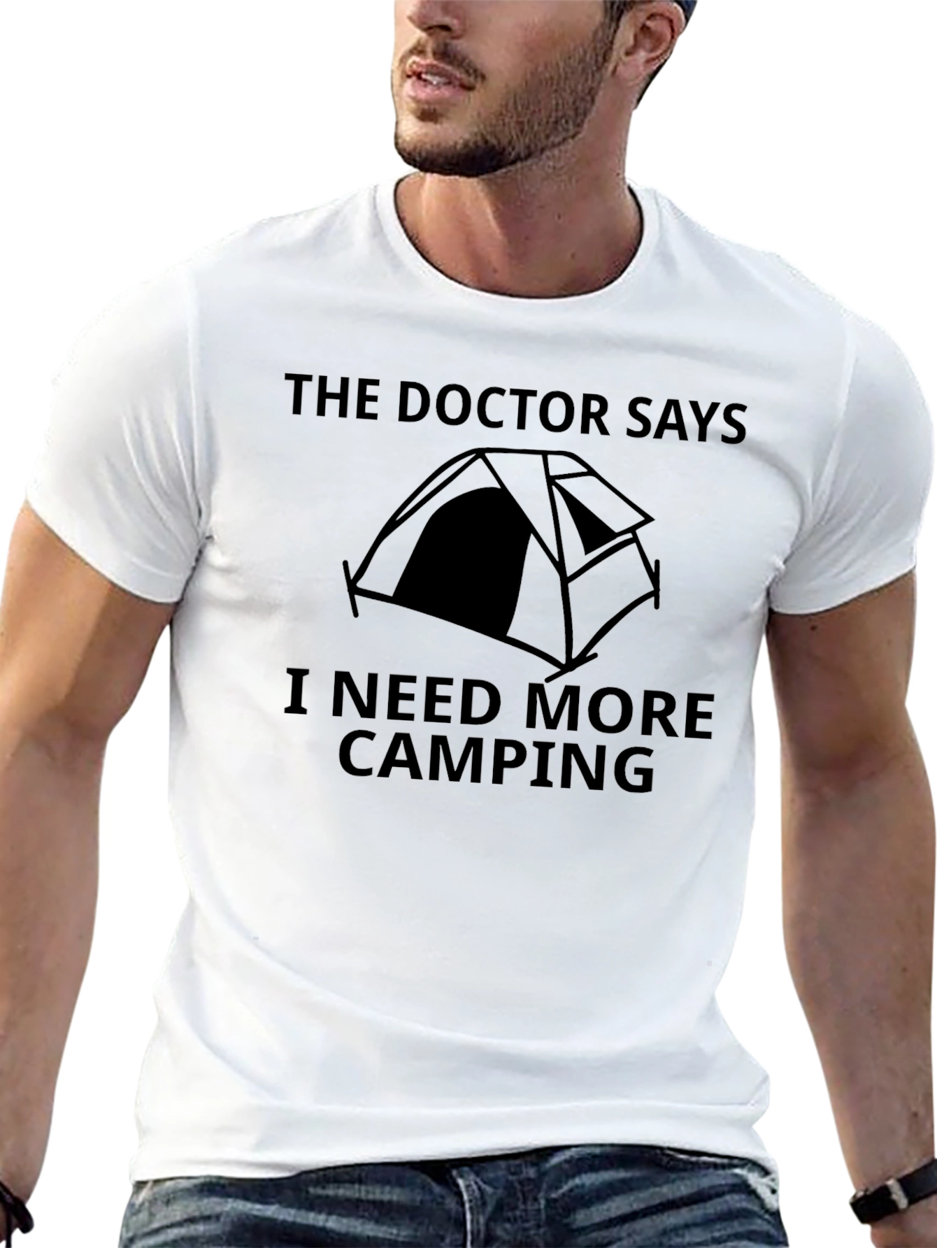 Black Camping Humor Graphic Tee view 13