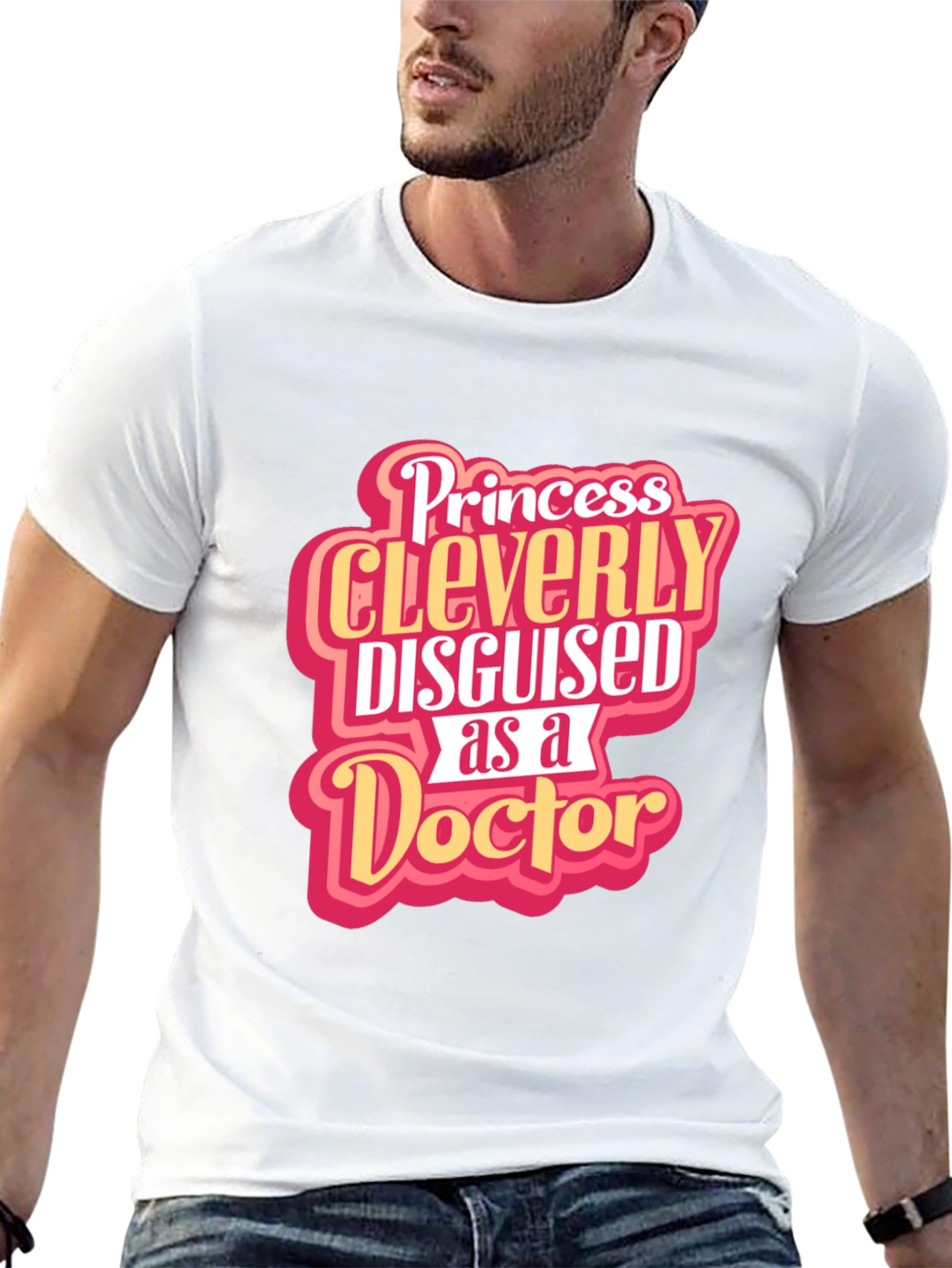 Black Princess Cleverly Disguised as a Doctor T-Shirt view 13