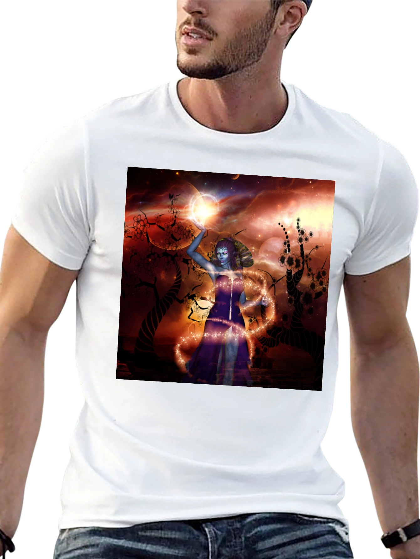 Mystic Sorceress Graphic T-Shirt - 13