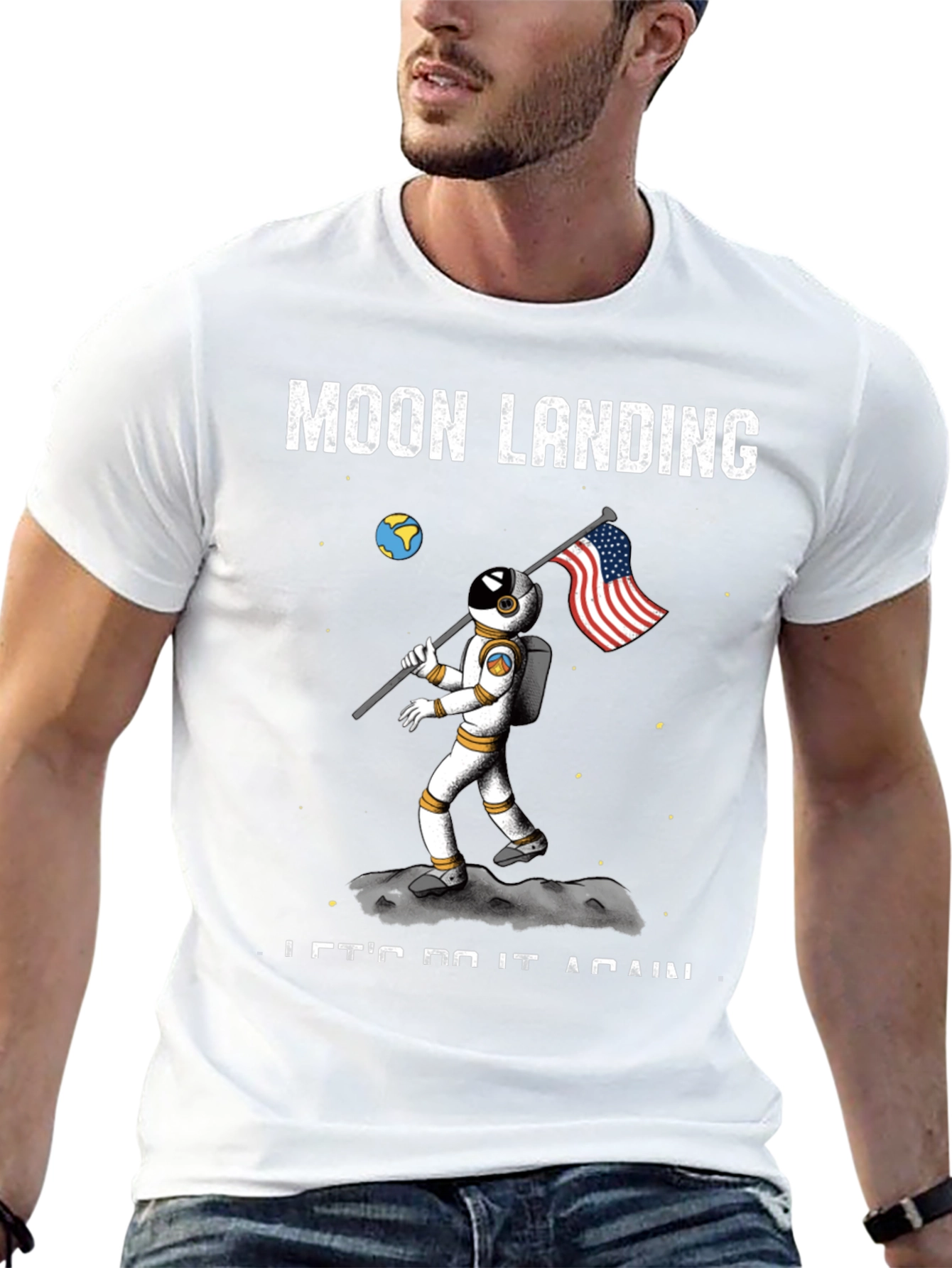 Black Moon Landing T-Shirt - Let's Do It Again view 13