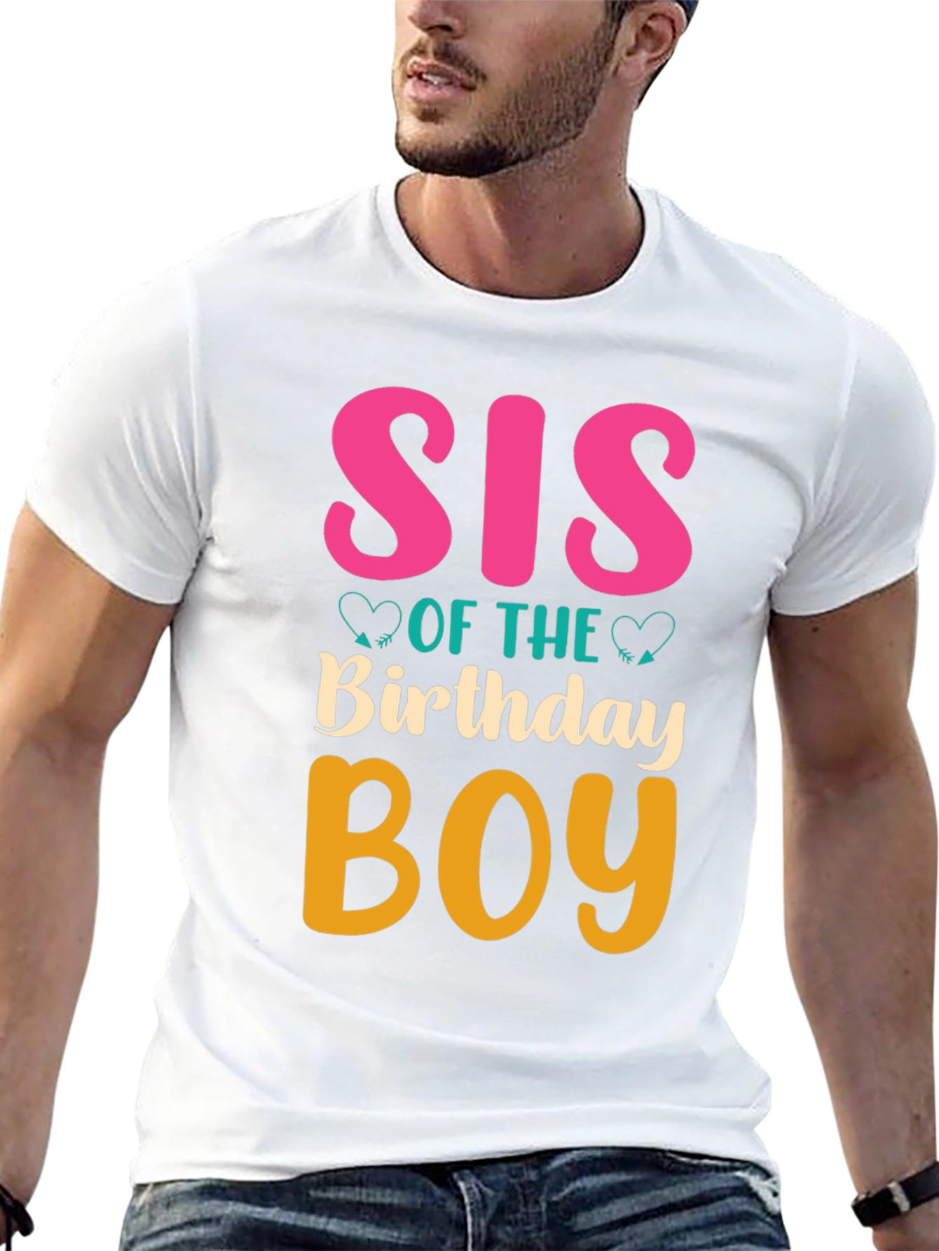 Black Sis of the Birthday Boy T-Shirt view 13