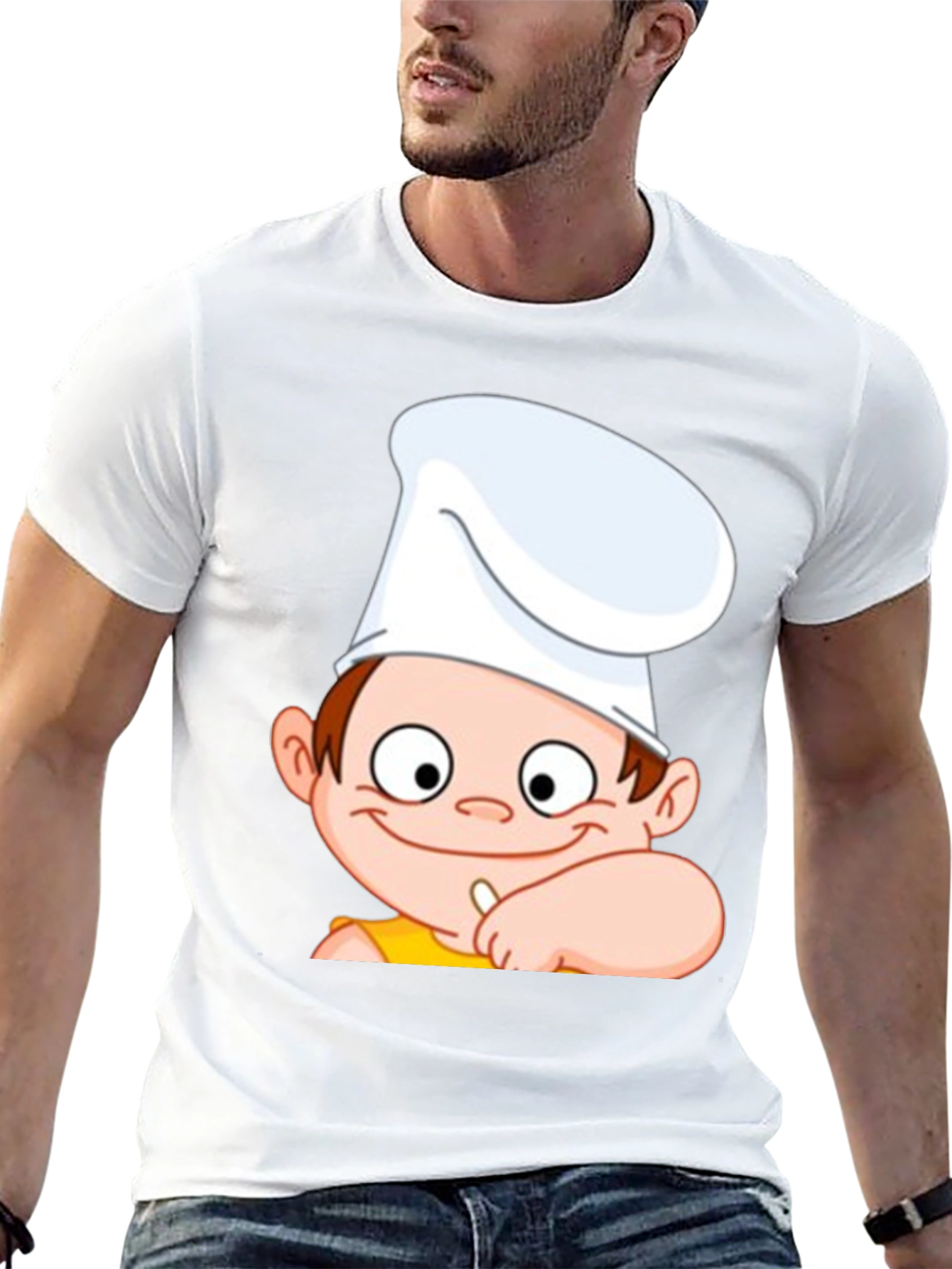 Black Chef Cartoon Graphic Tee - Fun & Unique Design view 13