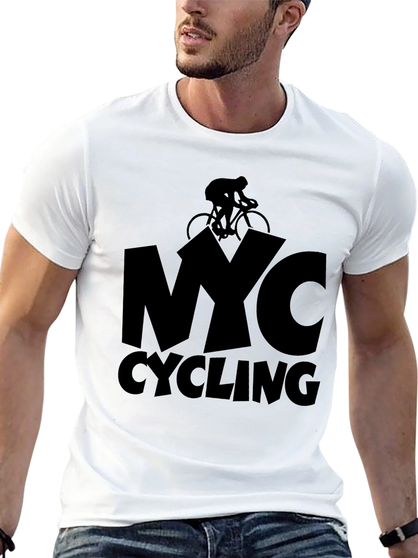 Black NYC Cycling Black T-Shirt view 13
