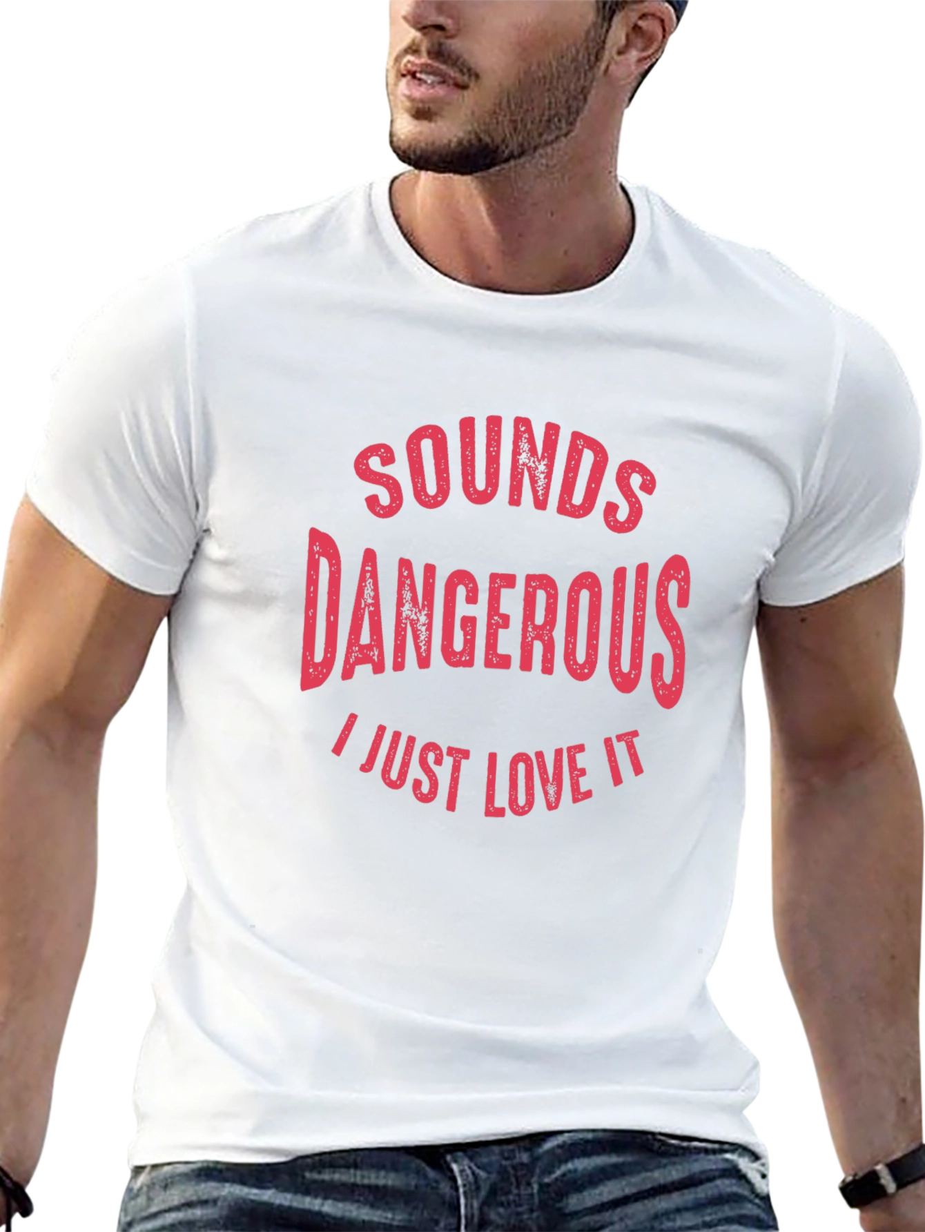 Black Sounds Dangerous Graphic Tee - I Just Love It T-Shirt view 13