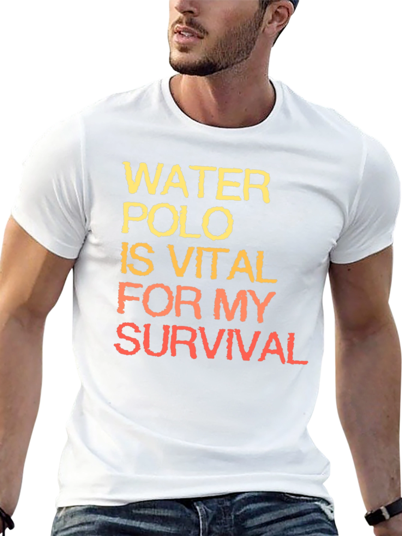 Black Water Polo is Vital T-Shirt view 13