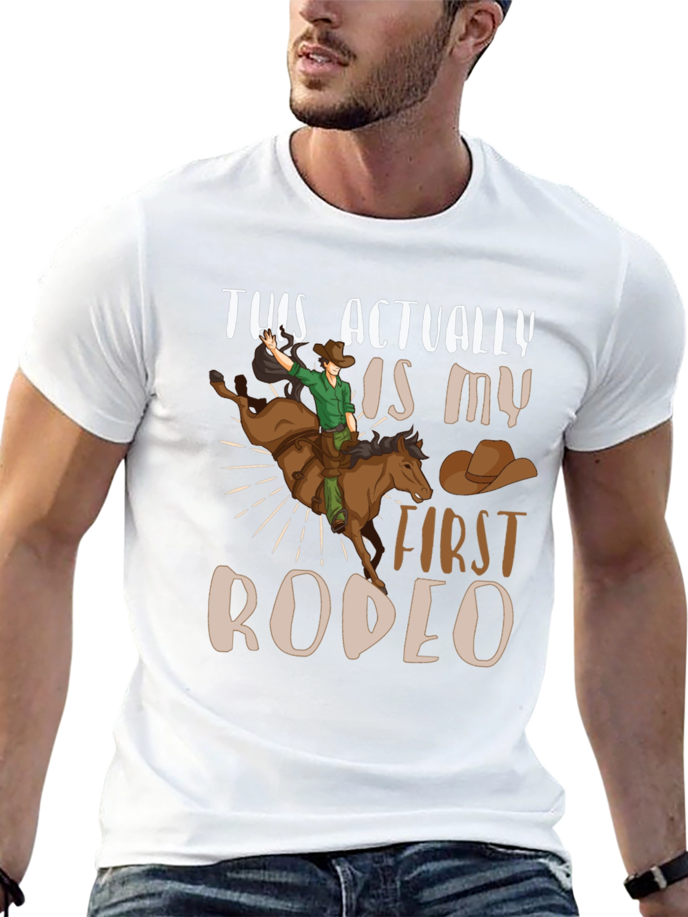 First Rodeo Graphic Tee - Cowboy T-Shirt - 13