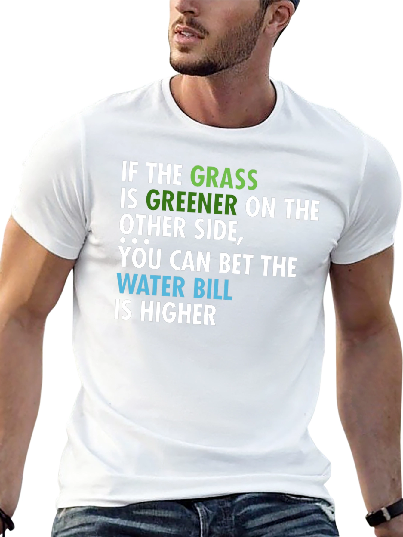 Black Greener Grass Funny Graphic Tee view 13