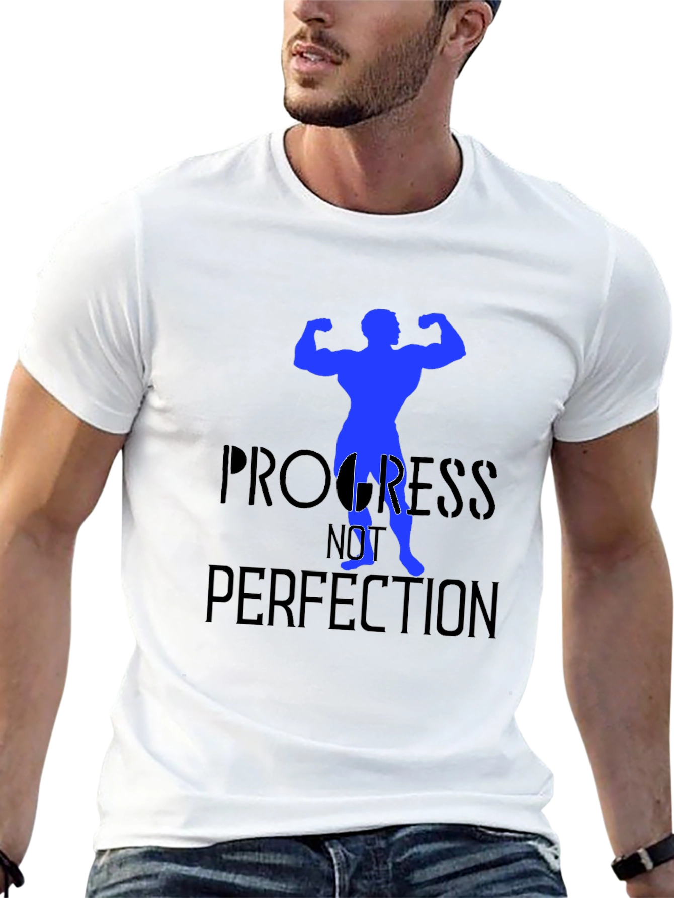 Progress Not Perfection Black T-Shirt - 13