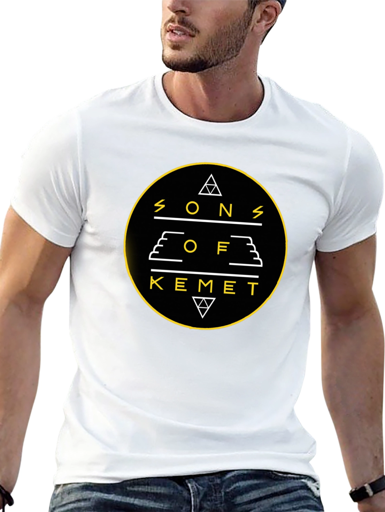 Black Sons of Kemet Graphic T-Shirt - Black Cotton Tee view 13