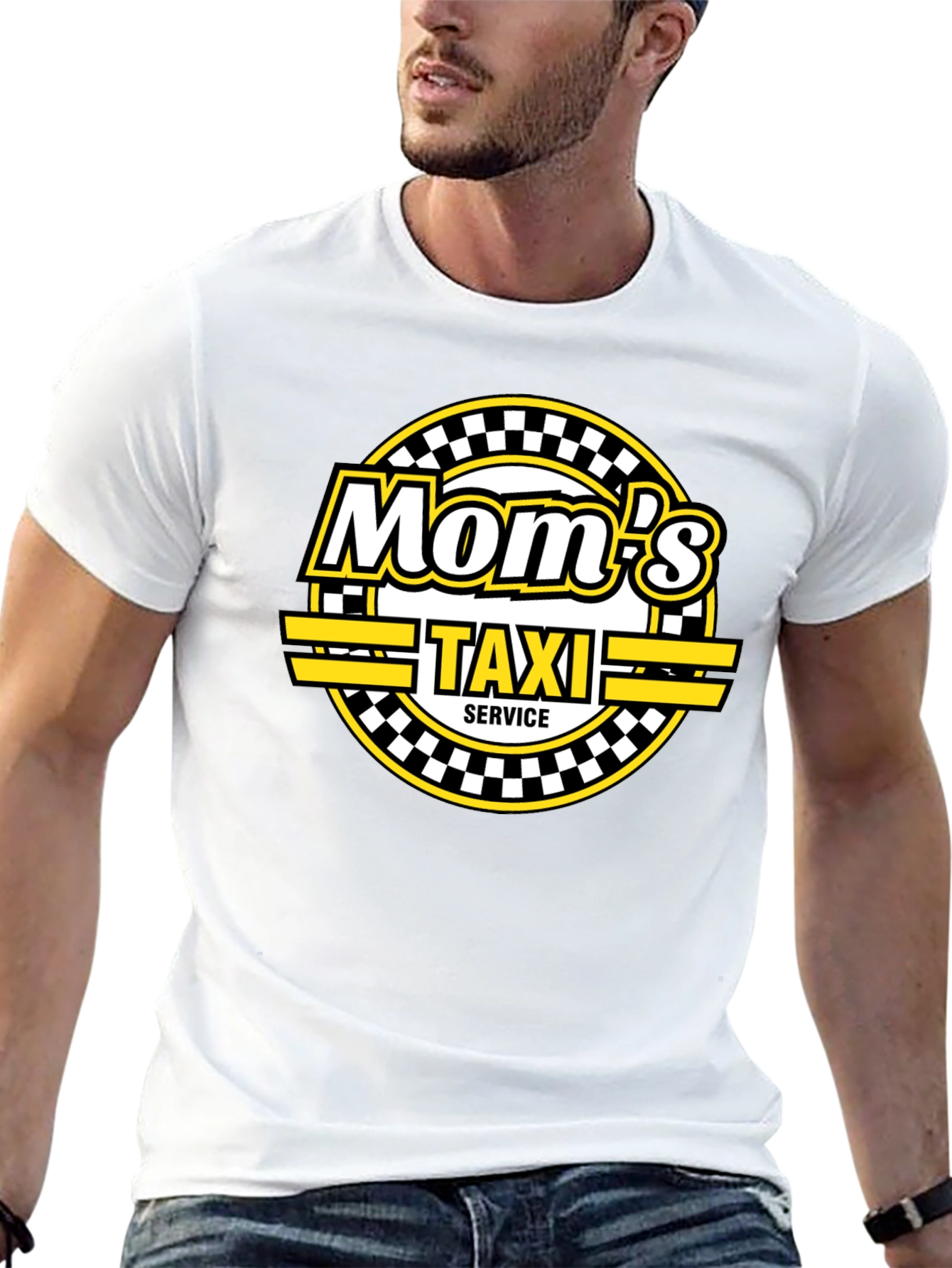 Mom's Taxi Service Black T-Shirt - 13