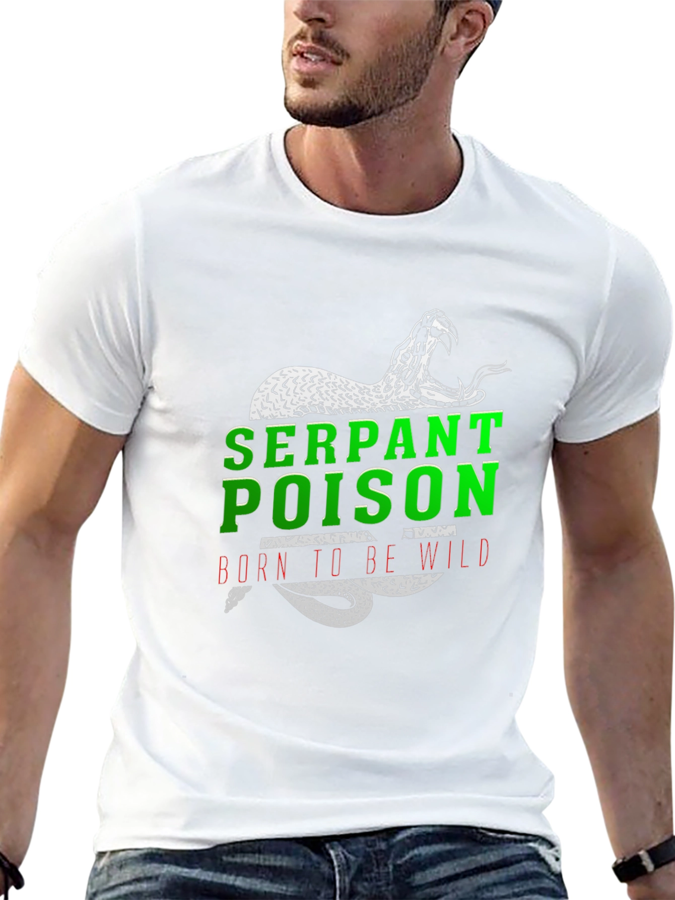 Serpent Poison T-Shirt - Born to Be Wild Graphic Tee - 13