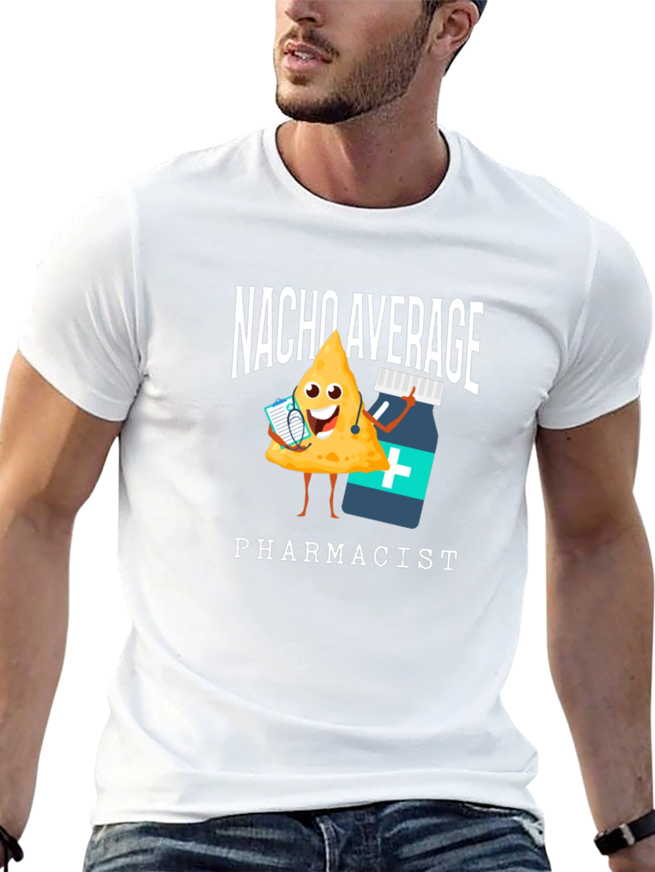 Black Nacho Average Pharmacist T-Shirt view 13