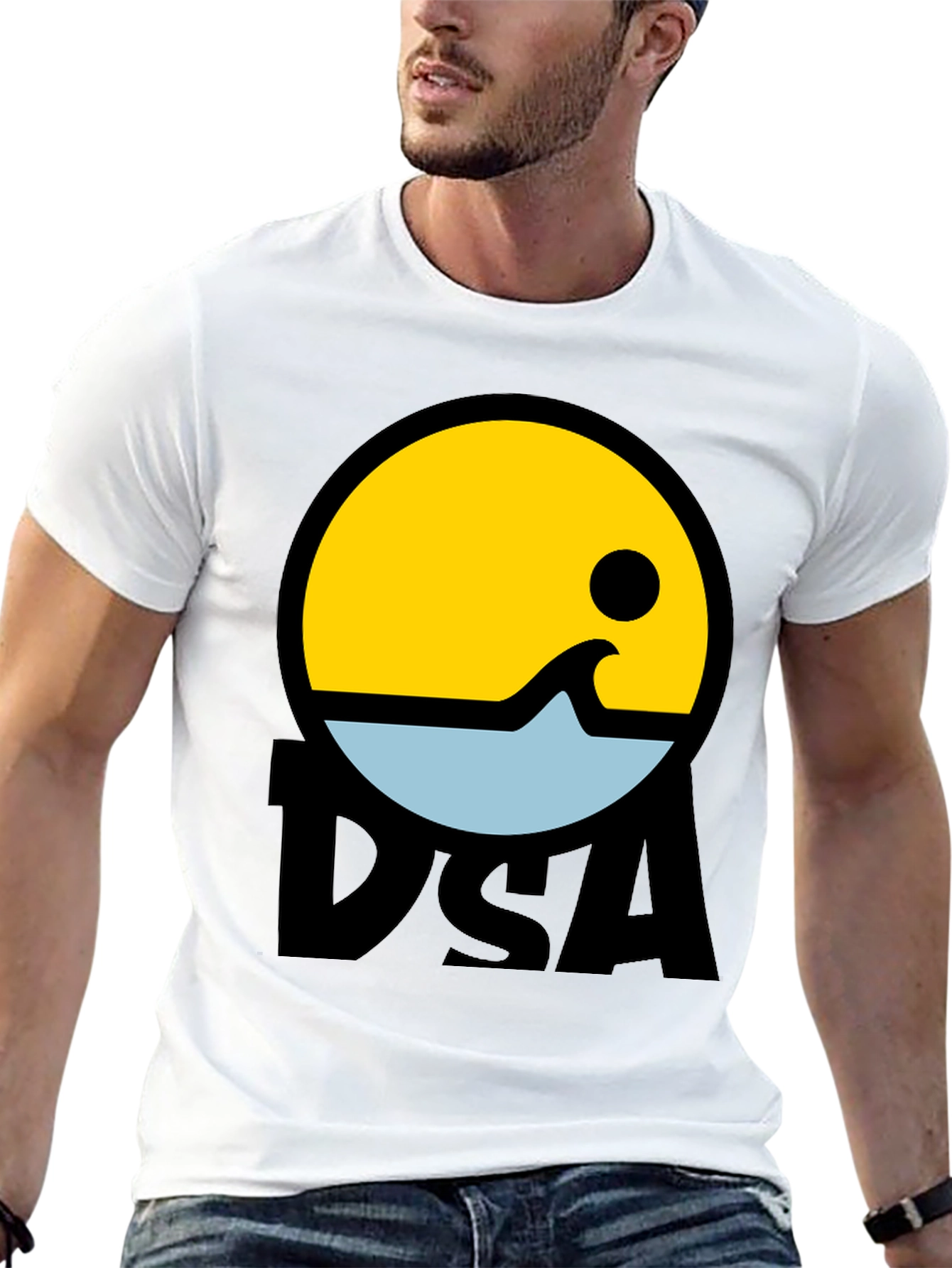 Black DSA Graphic Tee - Retro Style view 13