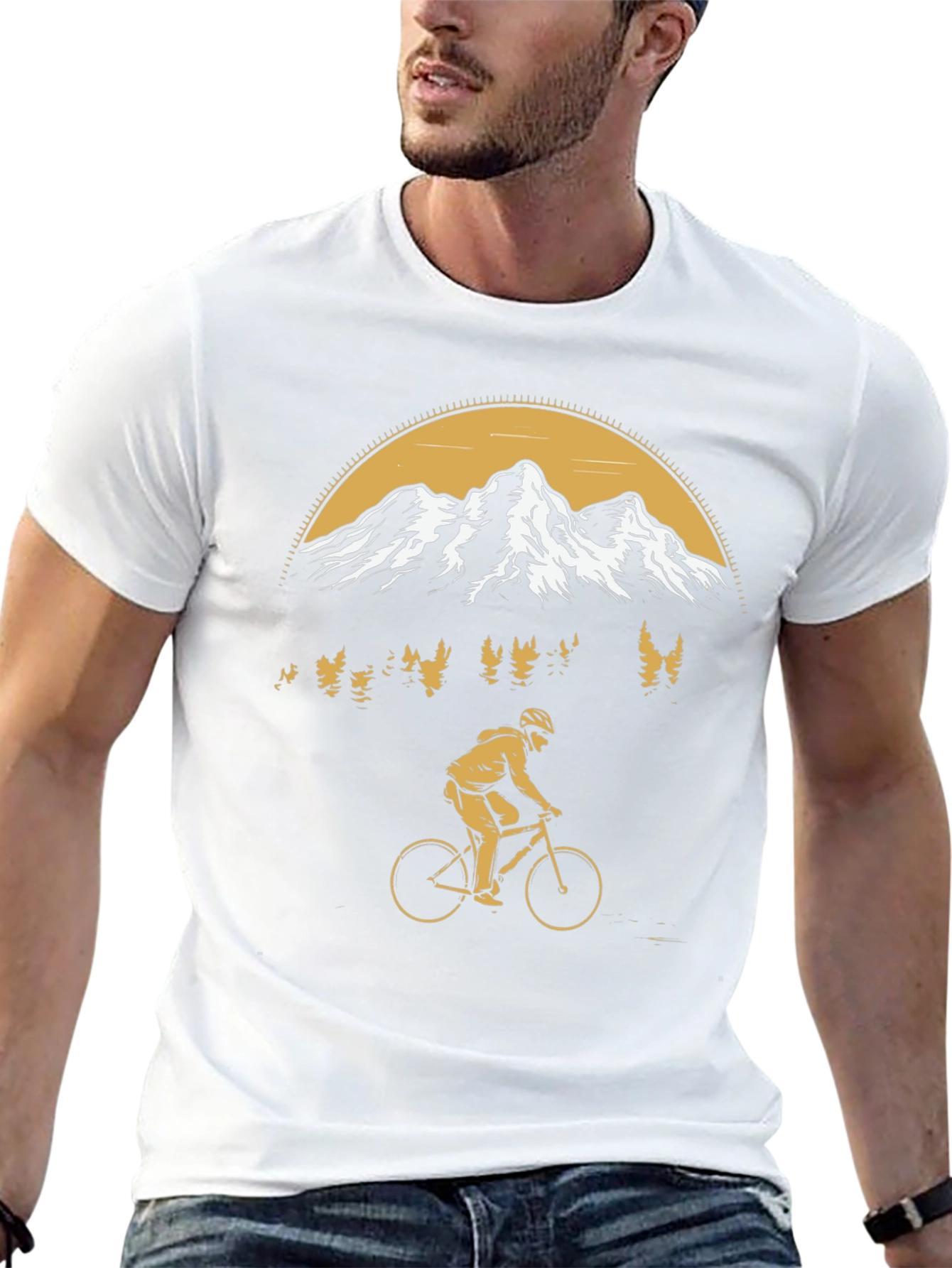 Black Mountain Biking Adventure T-Shirt view 13