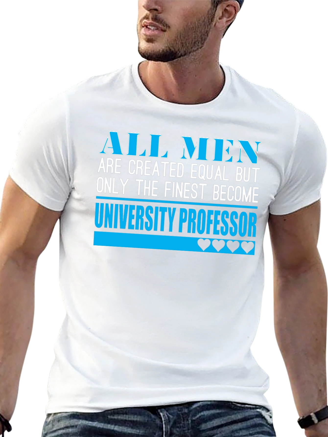 Black Finest University Professor T-Shirt - Premium Cotton Blend view 13