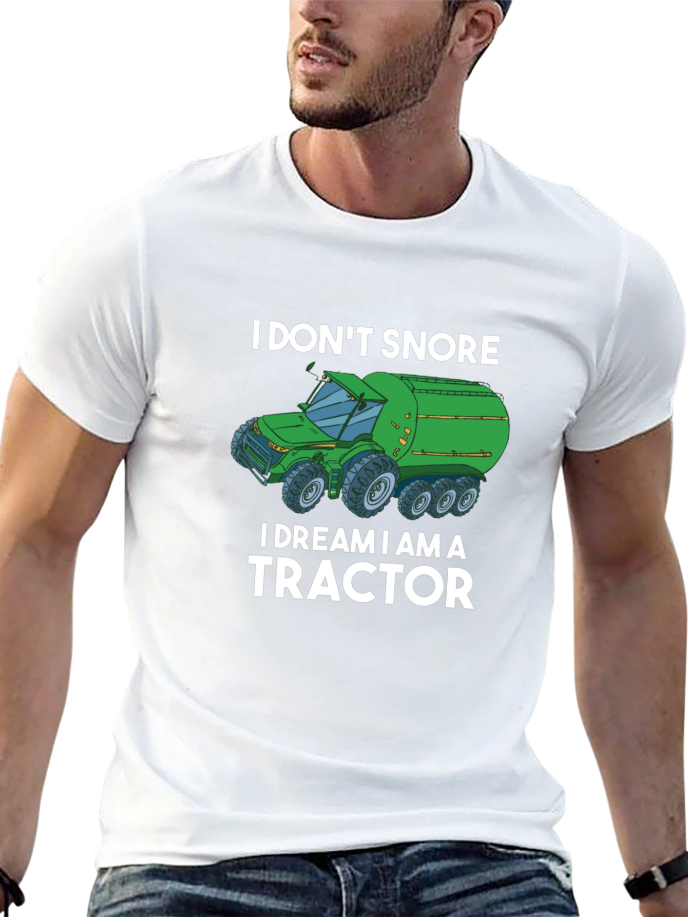 I Dream I Am A Tractor Graphic Tee - 13