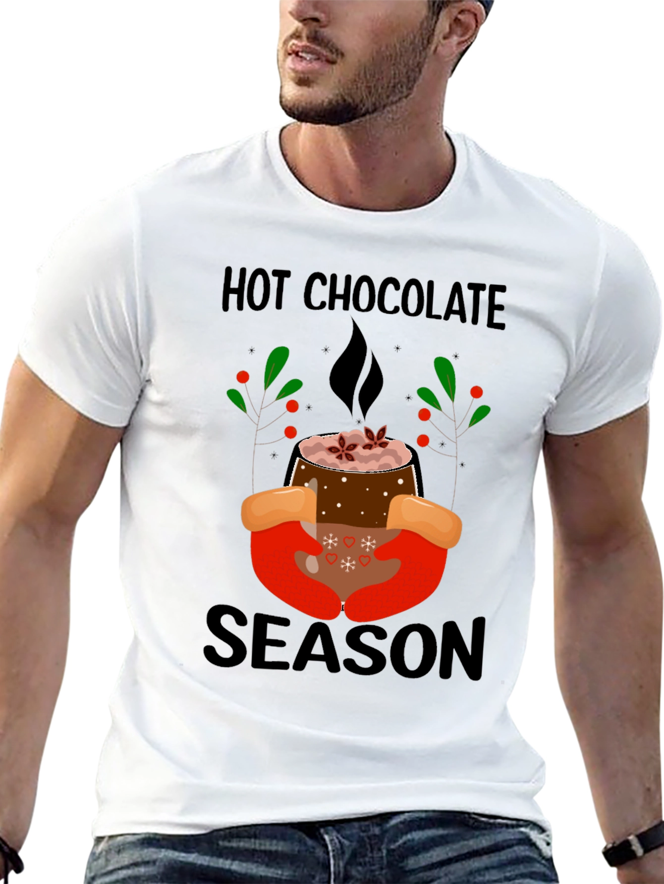Black Hot Chocolate Season Graphic Tee view 13