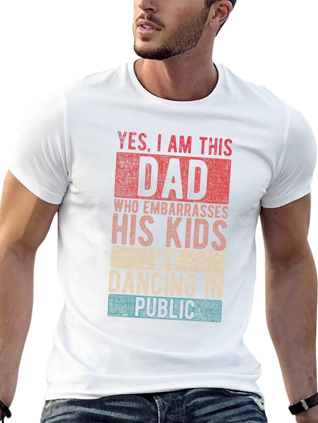 Black Funny Dad Dancing T-Shirt  view 13