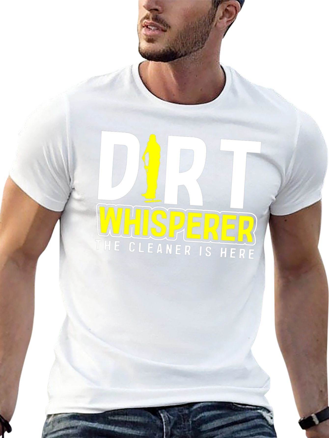 Black Dirt Whisperer Cleaning Crew T-Shirt view 13
