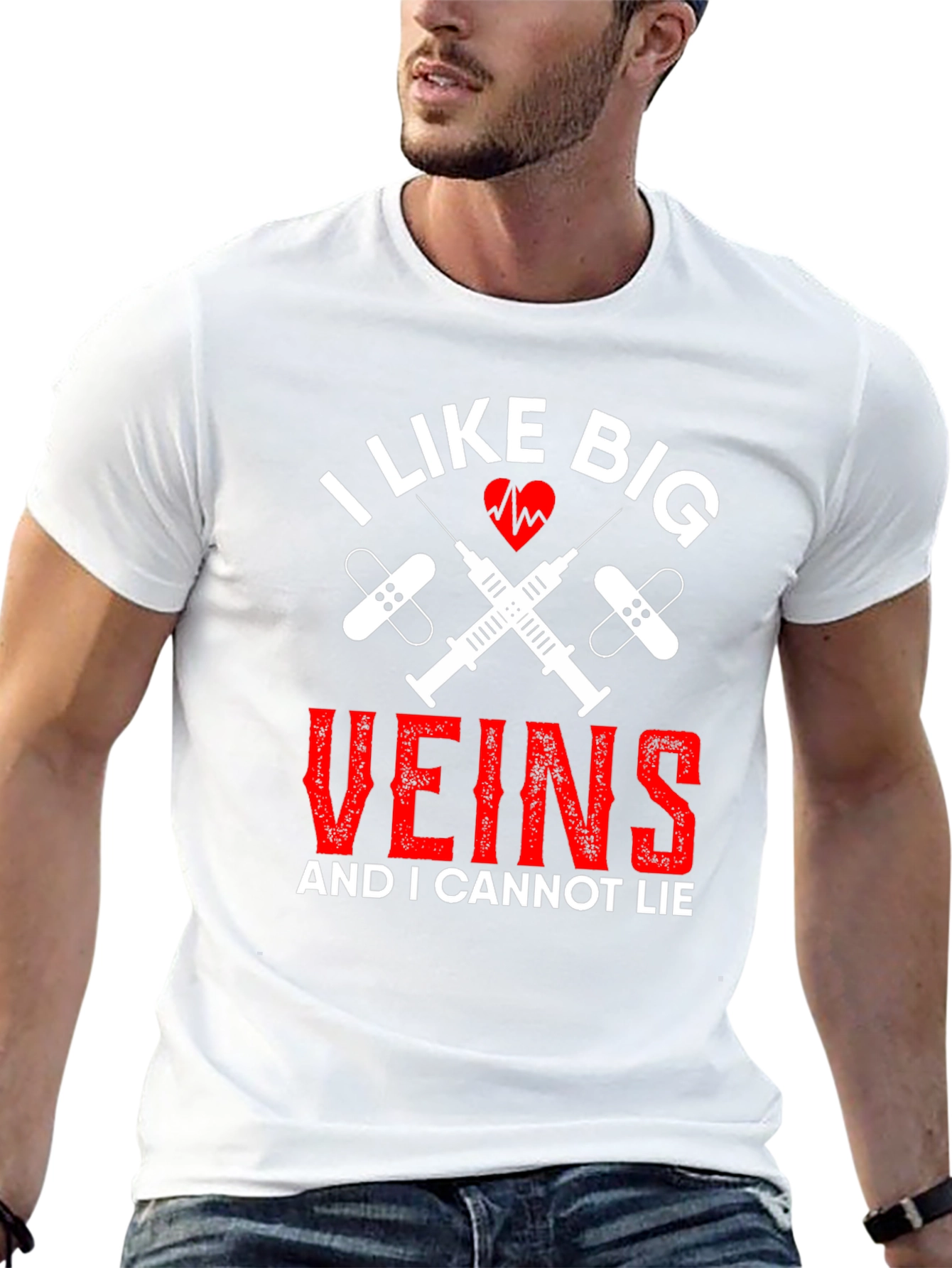 Black I Like Big Veins Funny Nurse T-Shirt view 13