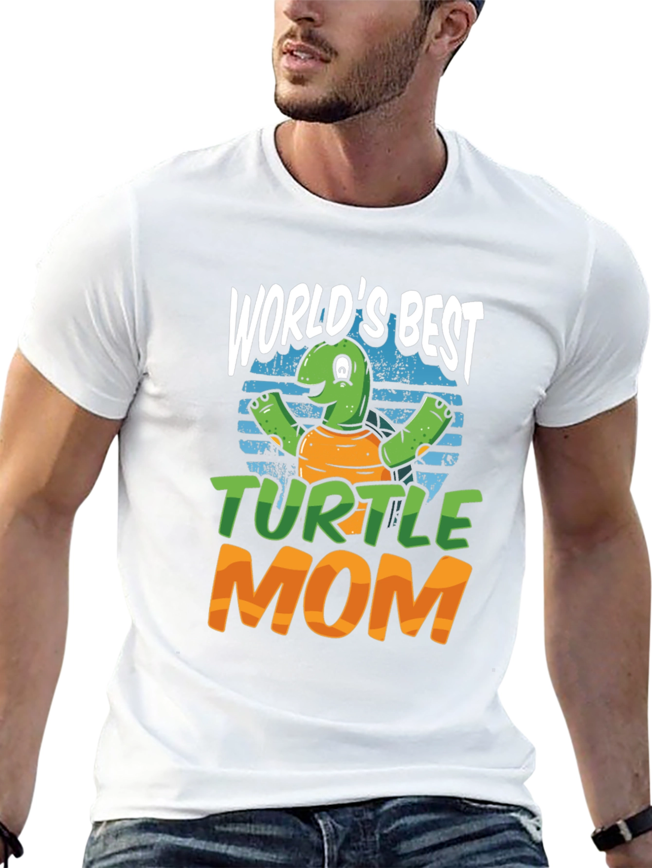 Black World's Best Turtle Mom T-Shirt view 13