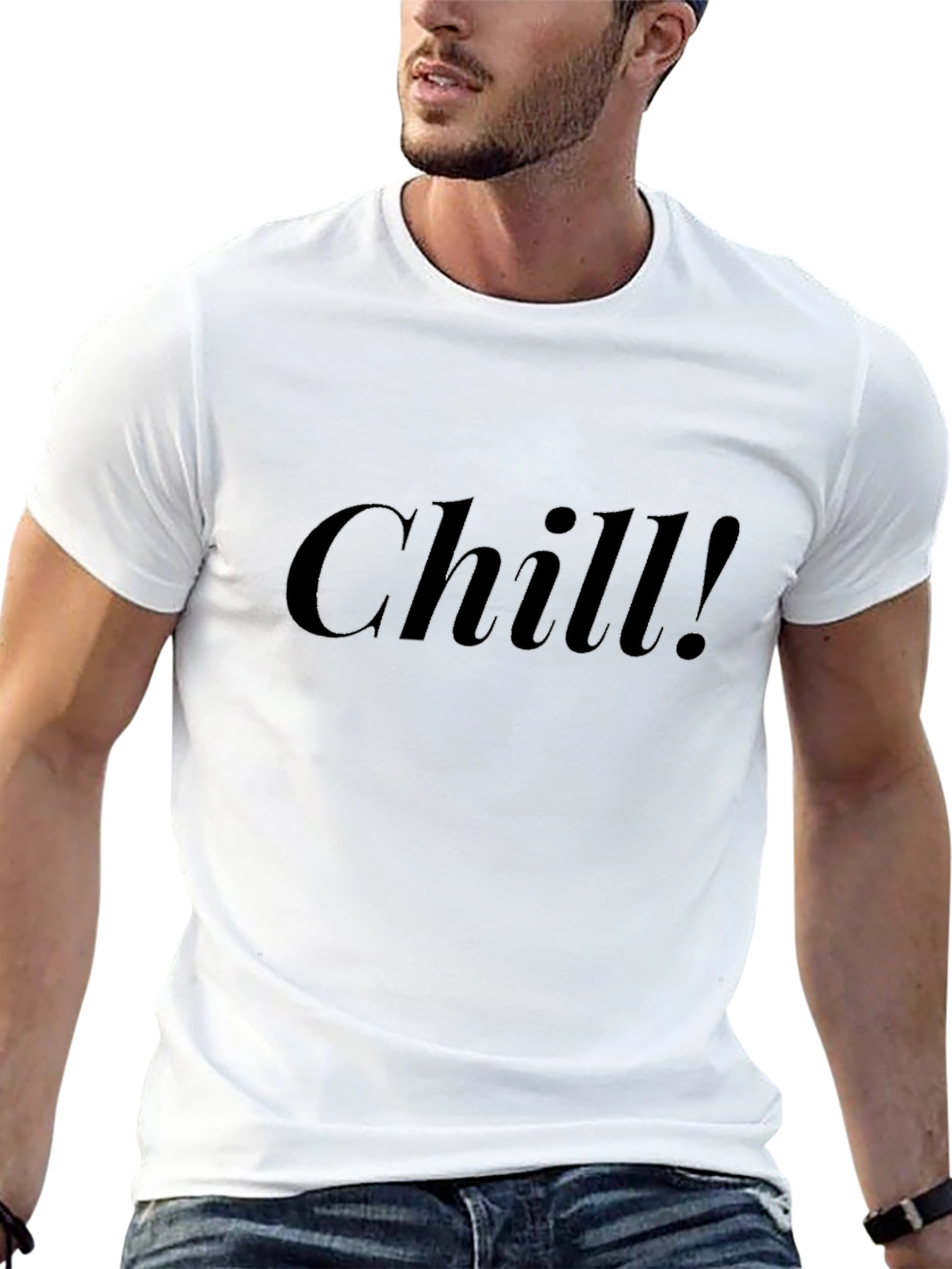 Chill! Black Casual T-Shirt - Comfortable Fashion - 13
