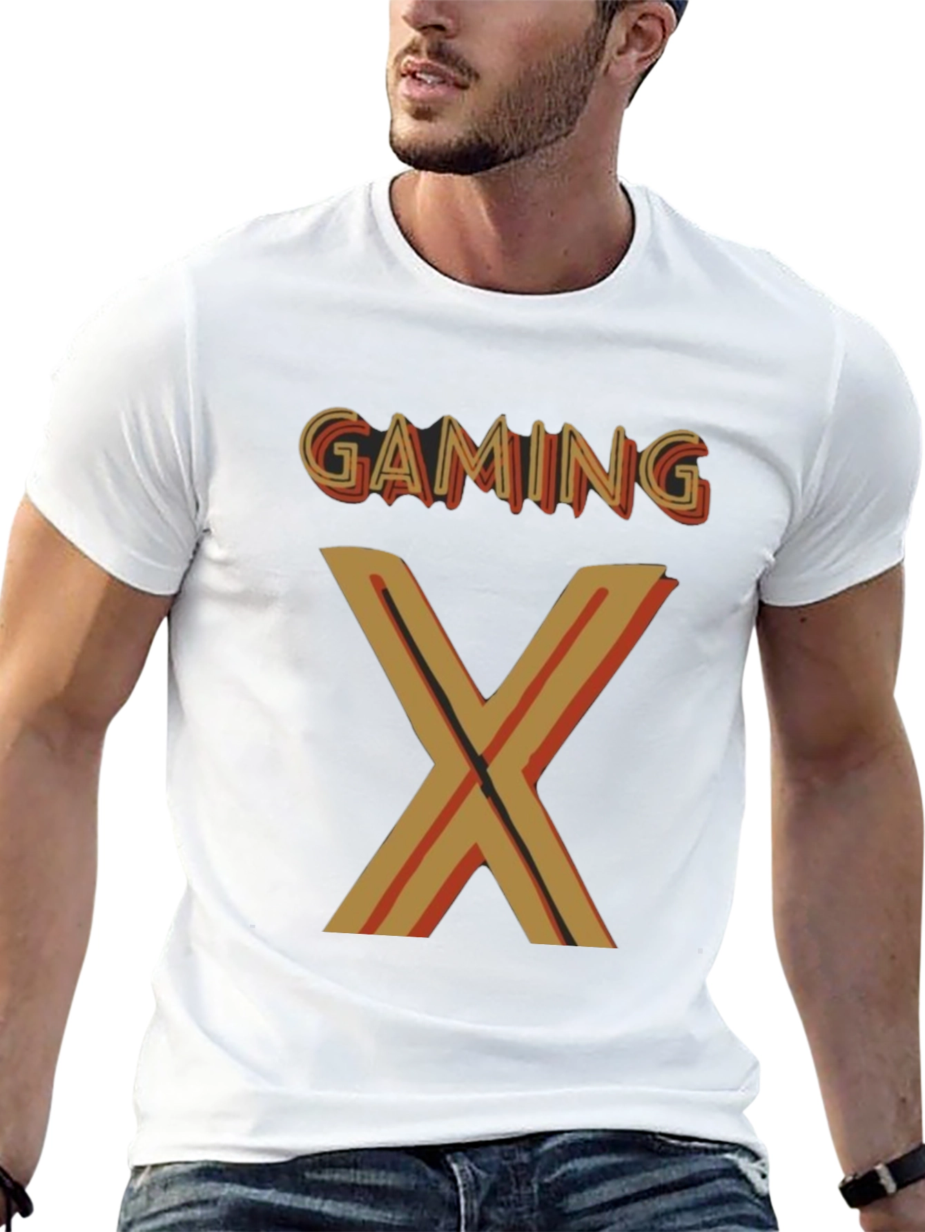 Black Gaming X Graphic T-Shirt - Stylish Gamer Tee view 13