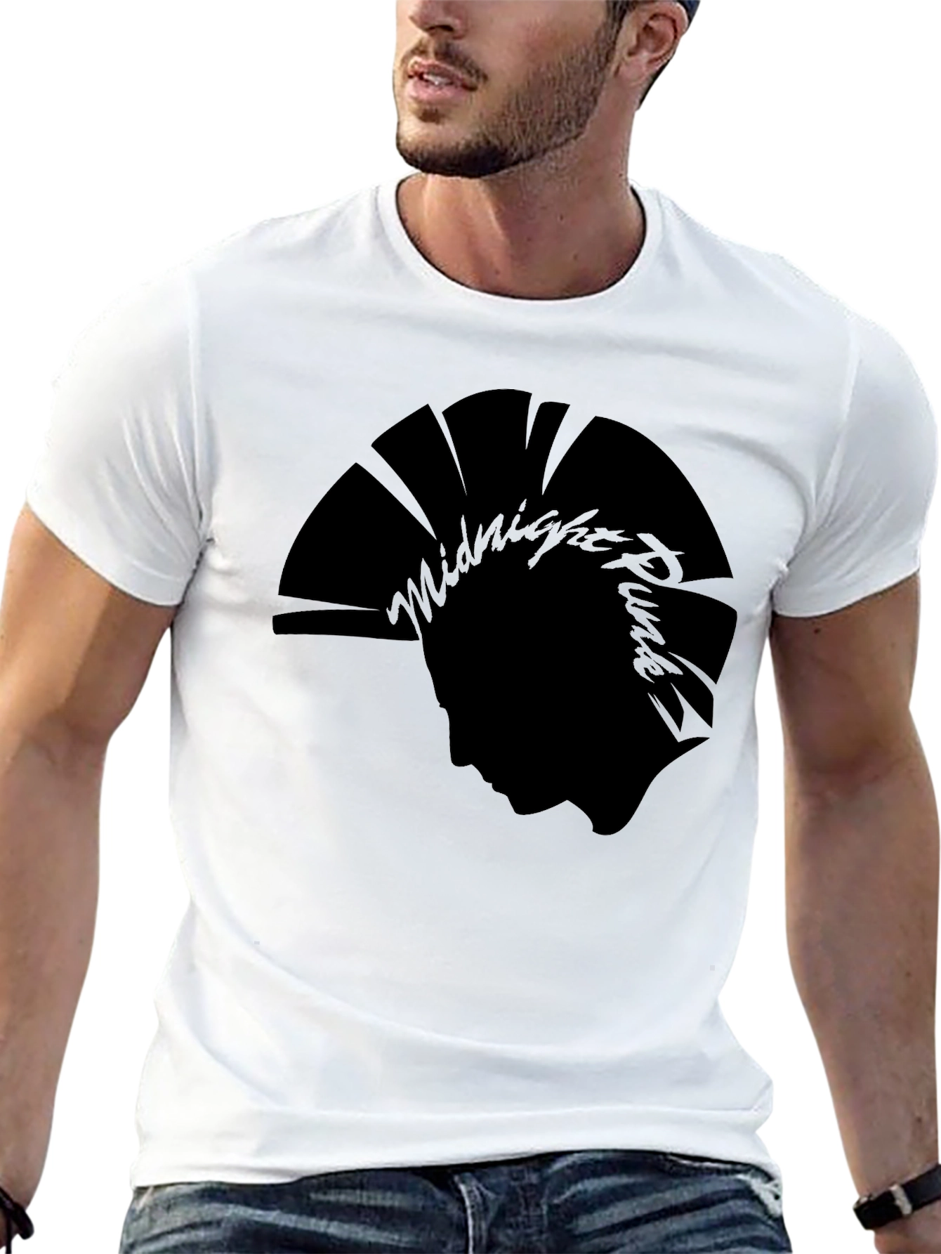 Midnight Punk Graphic Tee - Black - 13