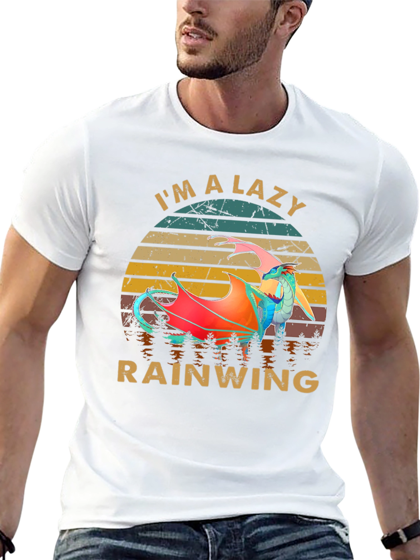Lazy Rainwing Retro Graphic T-Shirt - 13