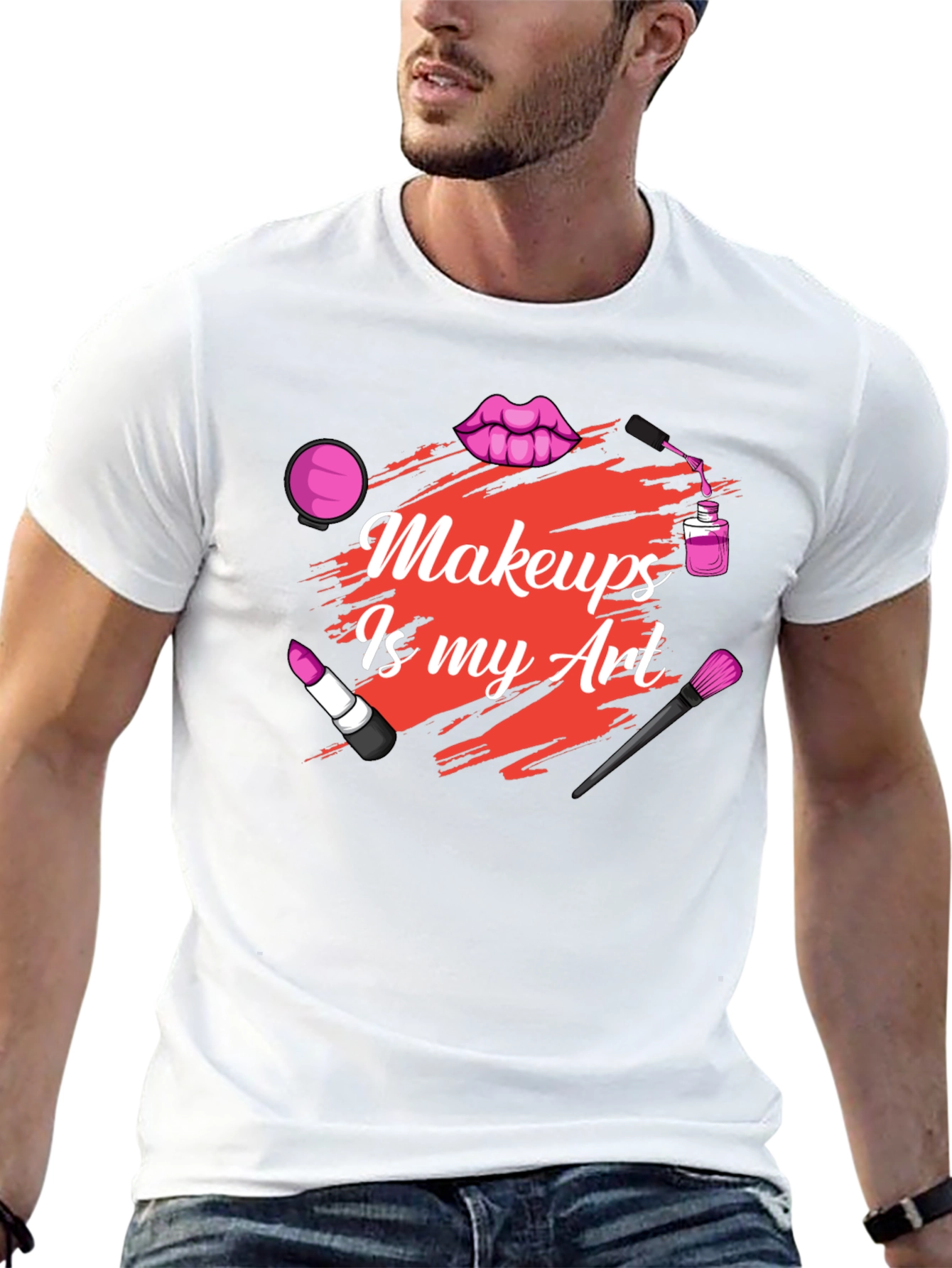 Black Makeup Is My Art - Graphic T-Shirt view 13