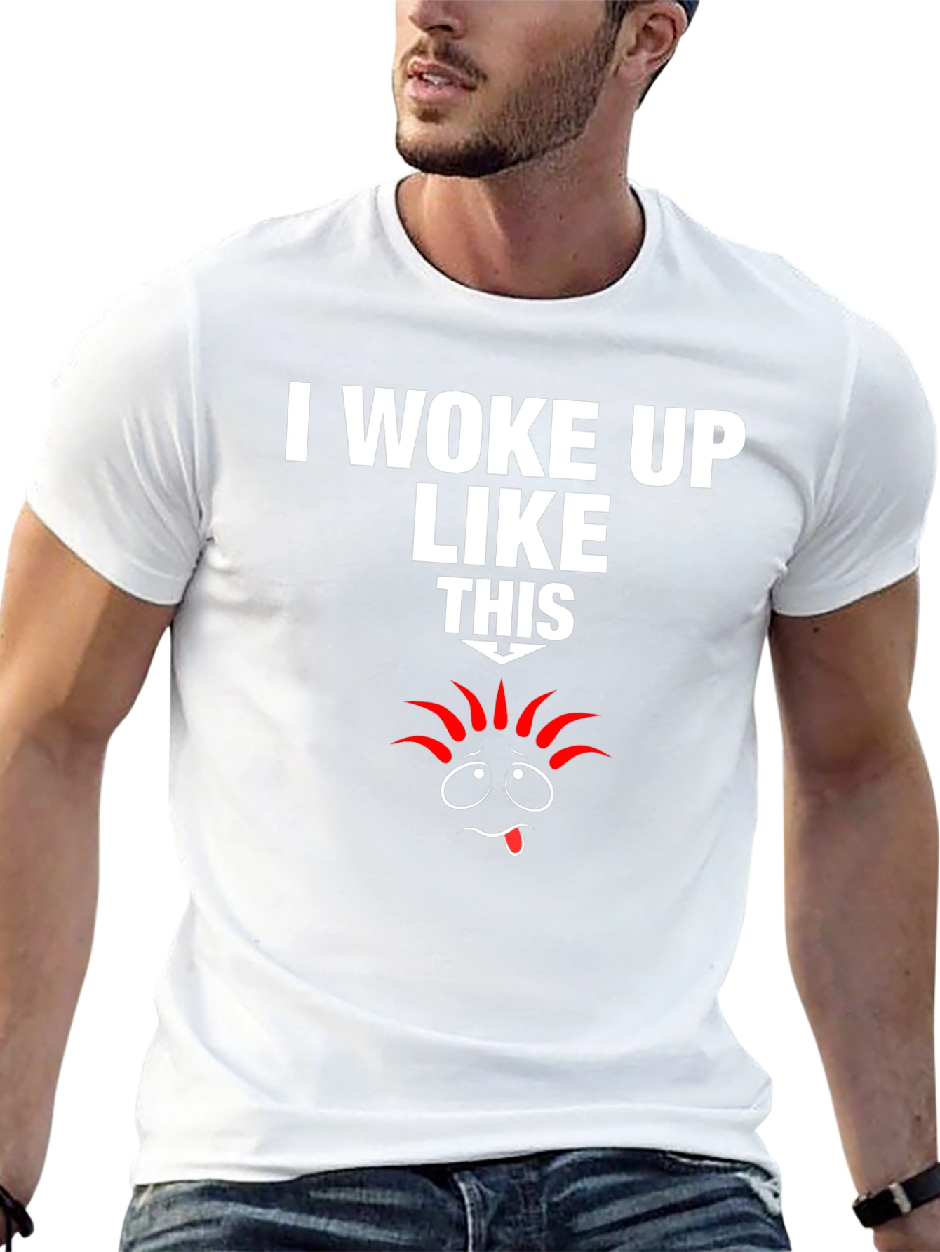 Black I Woke Up Like This Graphic Tee view 13