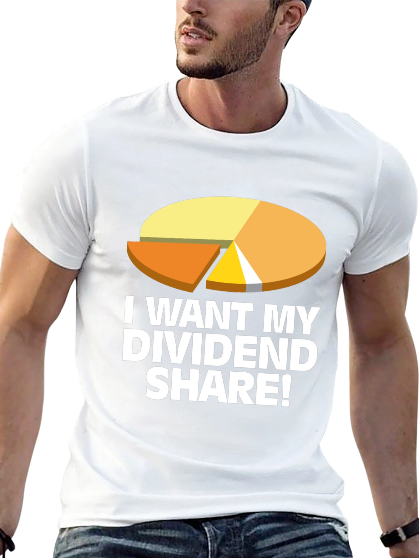 Black Dividend Share T-Shirt - Black Graphic Tee view 13