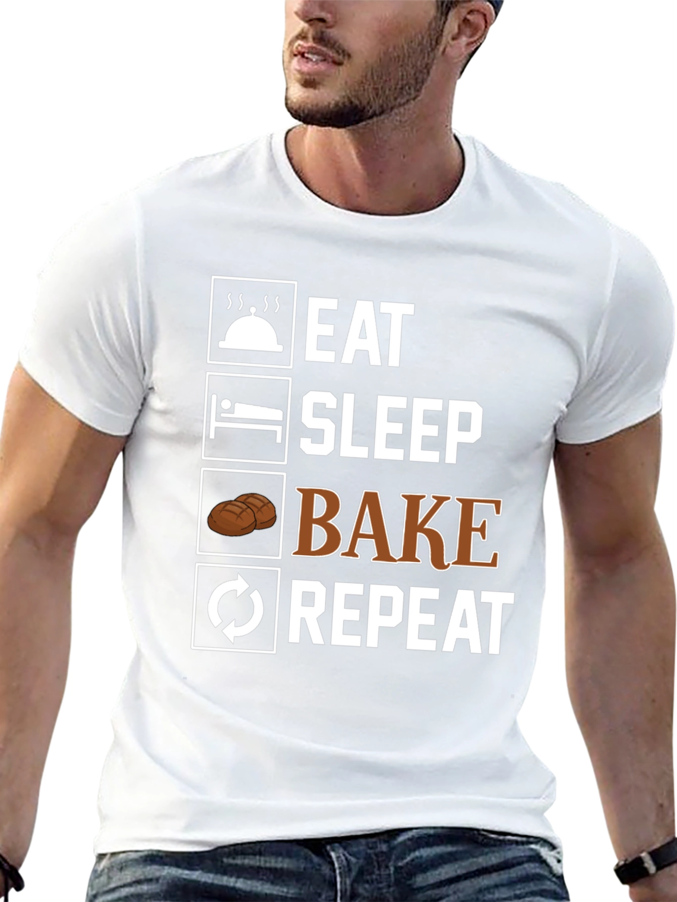 Eat Sleep Bake Repeat T-Shirt - 13