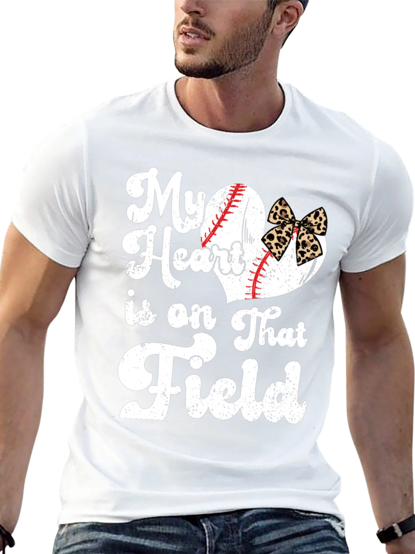 My Heart Is On That Field Baseball Graphic T-Shirt - 13