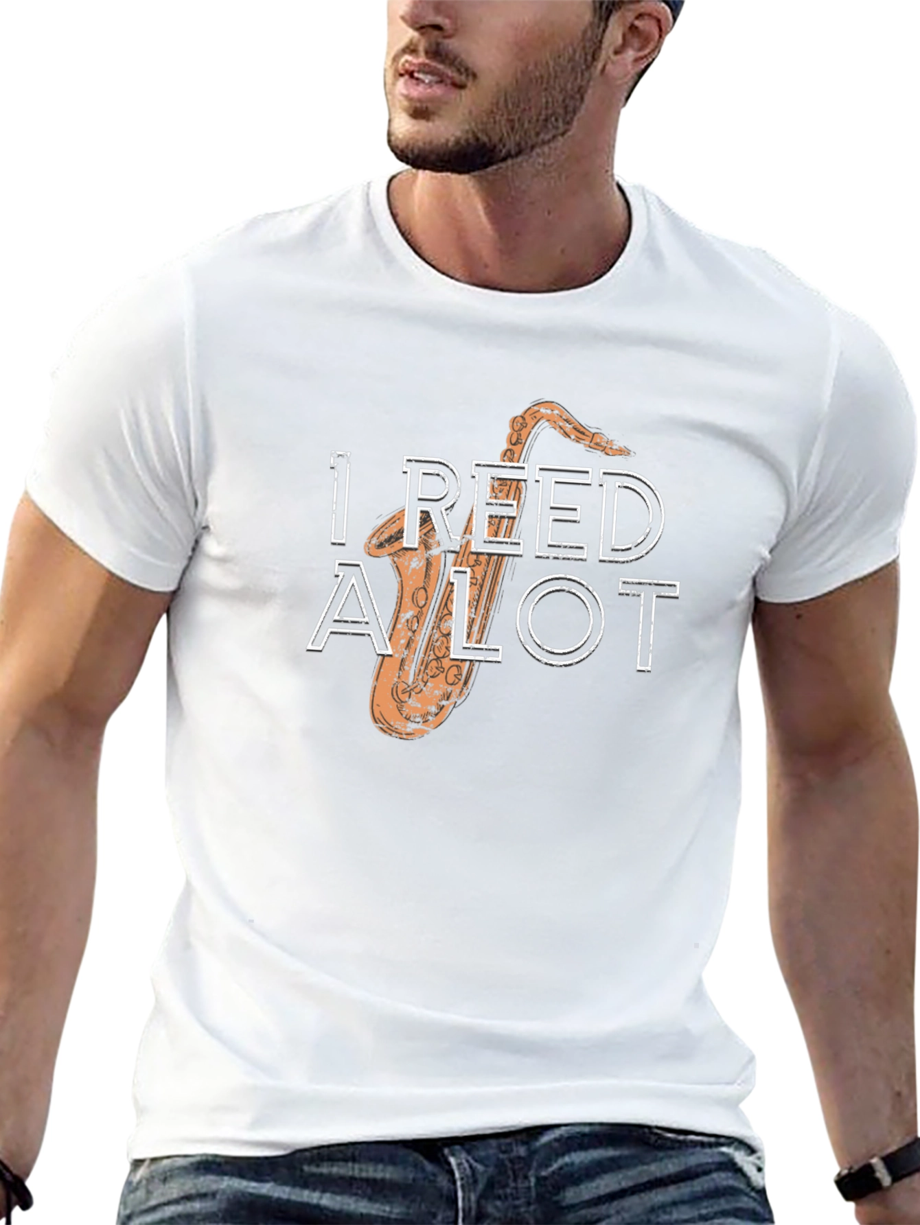 Black I Reed A Lot Saxophone T-Shirt view 13