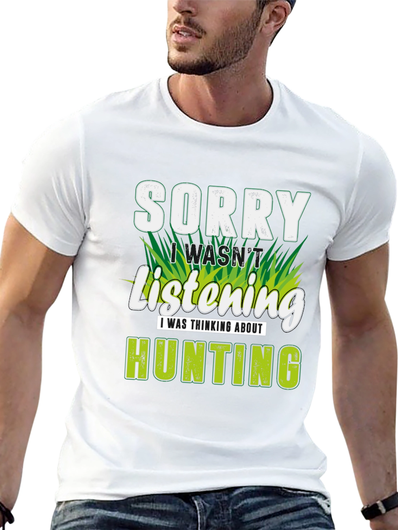 Black Sorry Hunting T-Shirt - Gift for Hunters view 13