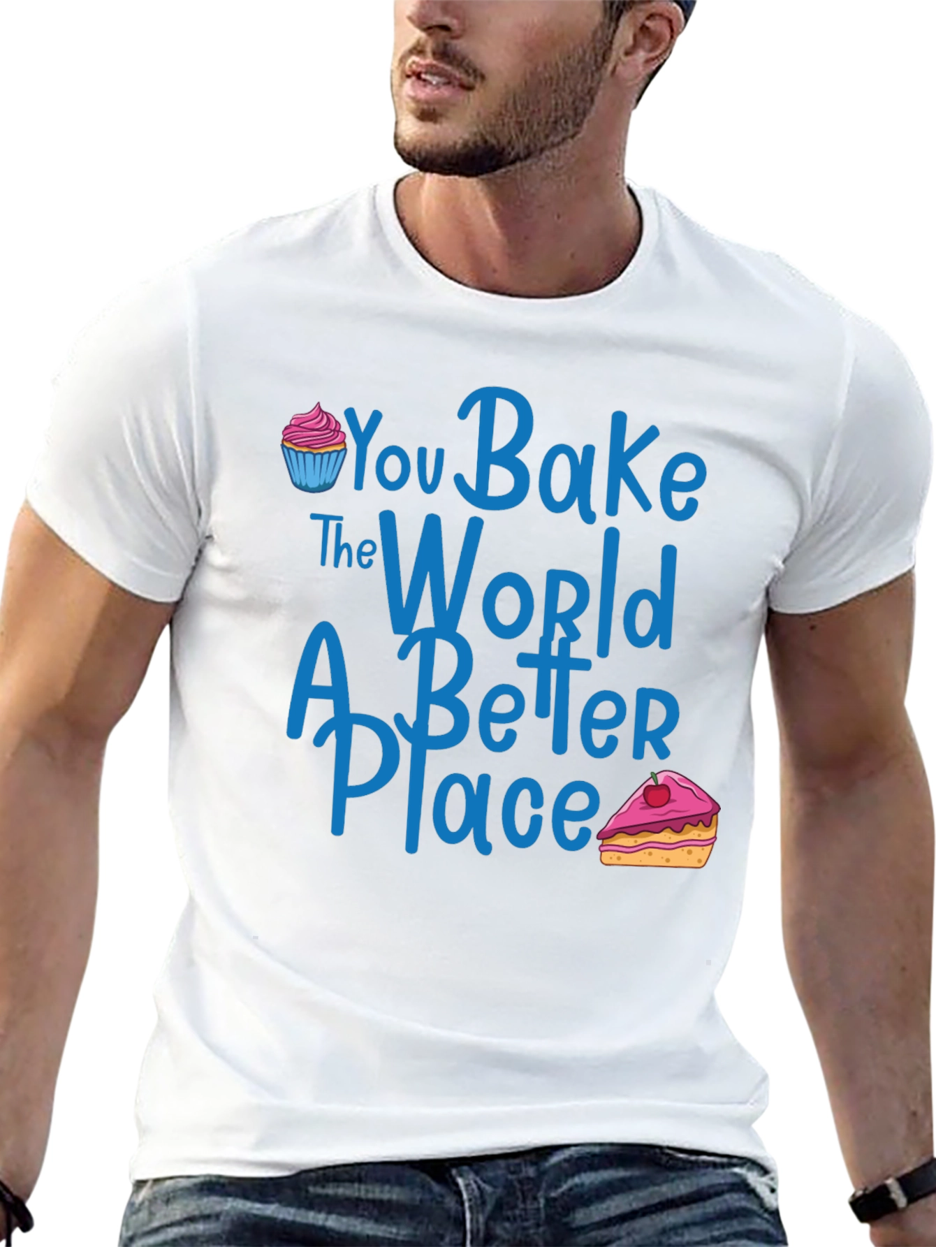 Black You Bake The World A Better Place Graphic T-Shirt view 13