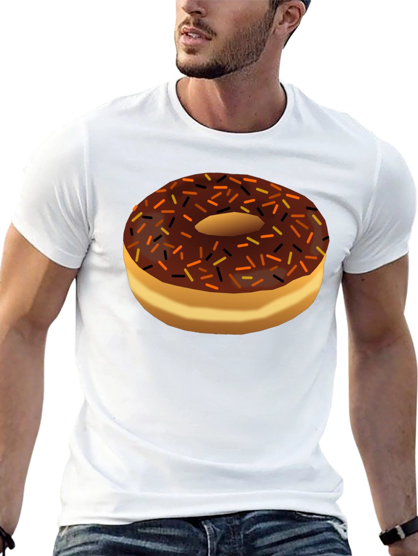 Black Donut Graphic Black T-Shirt view 13