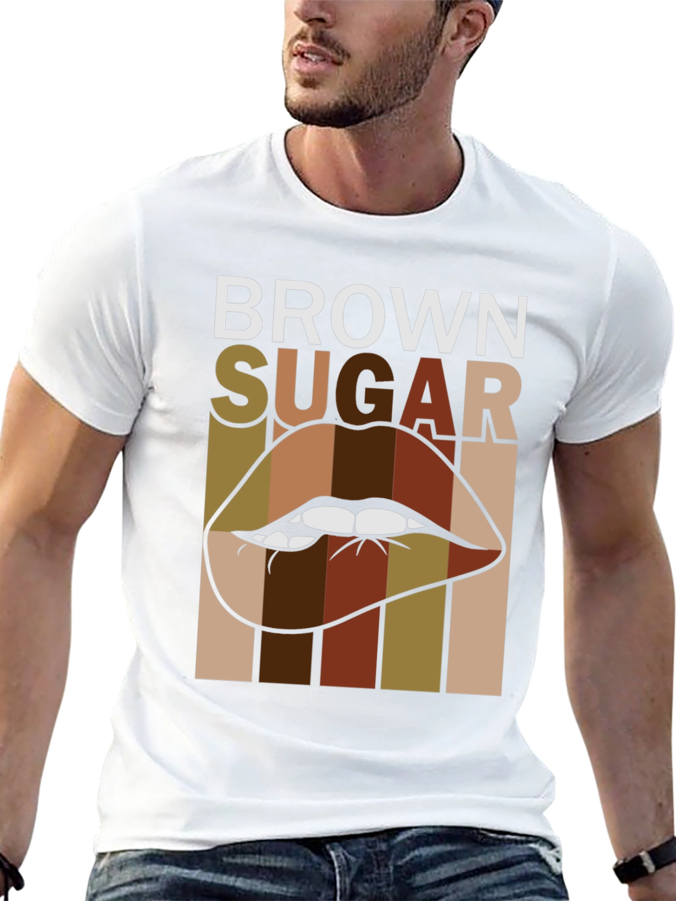 Black Brown Sugar Lips Graphic Tee - Unisex view 13