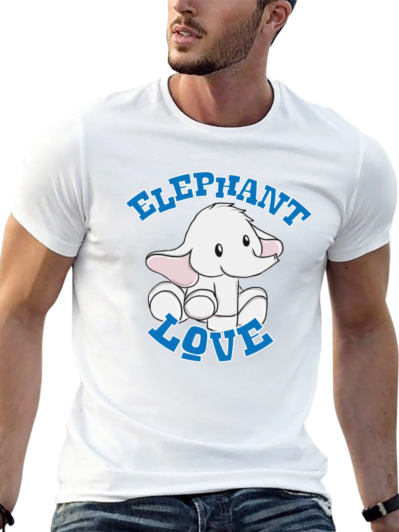 Black Elephant Love Graphic Tee view 13