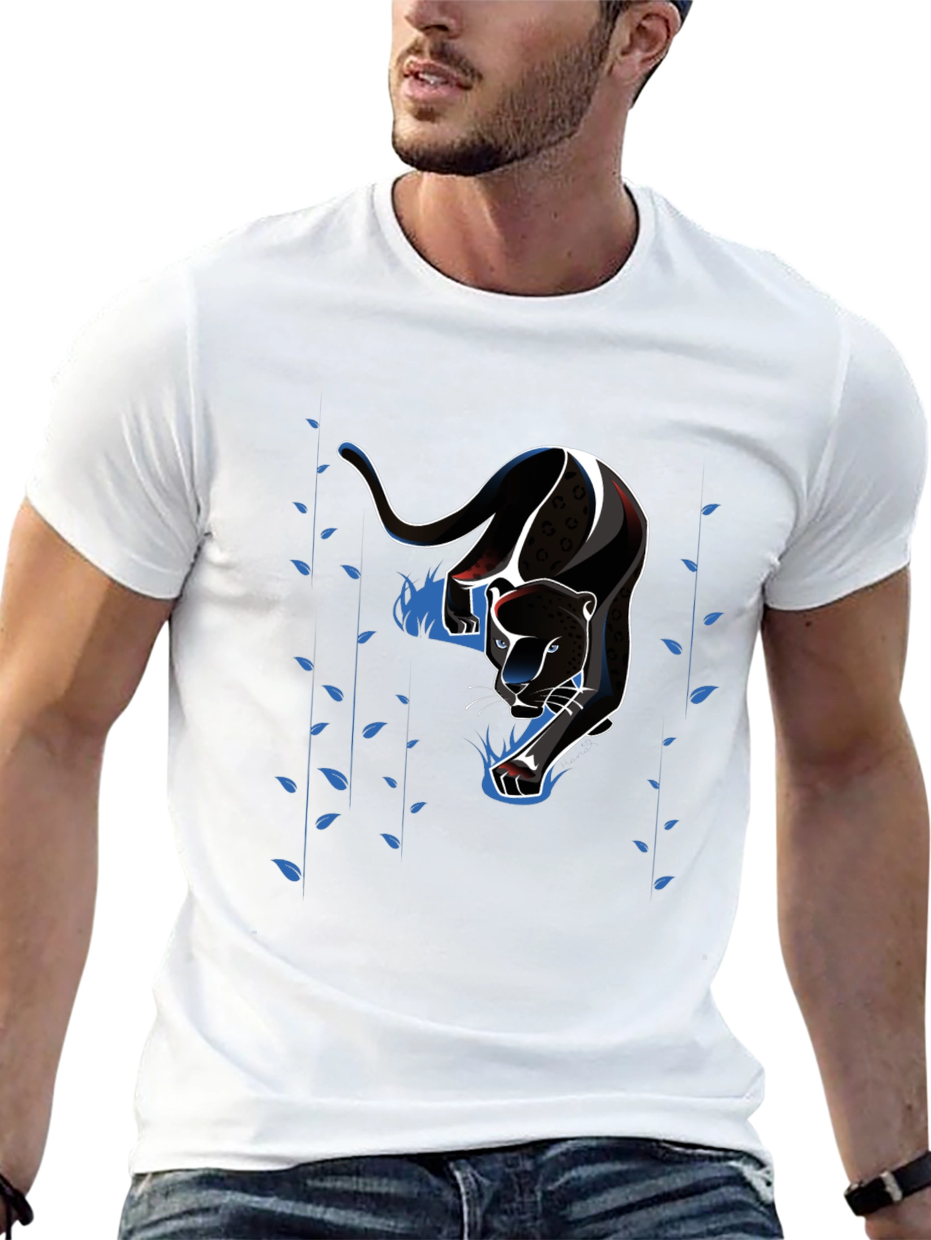 Black Black Panther Graphic Tee - Men's Short Sleeve view 13