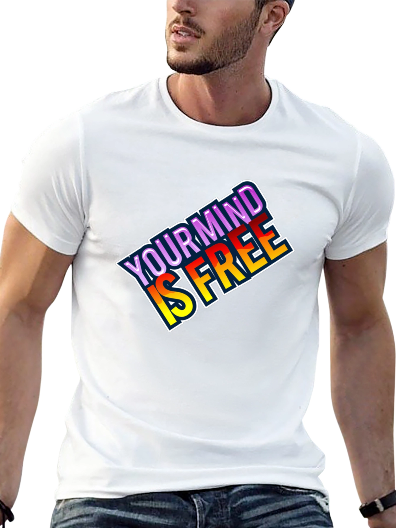 Black Your Mind is Free Graphic T-Shirt view 13