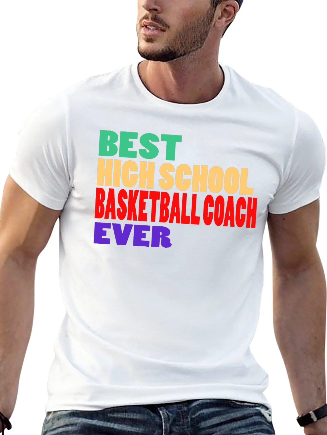 Black Best Basketball Coach Ever T-Shirt view 13