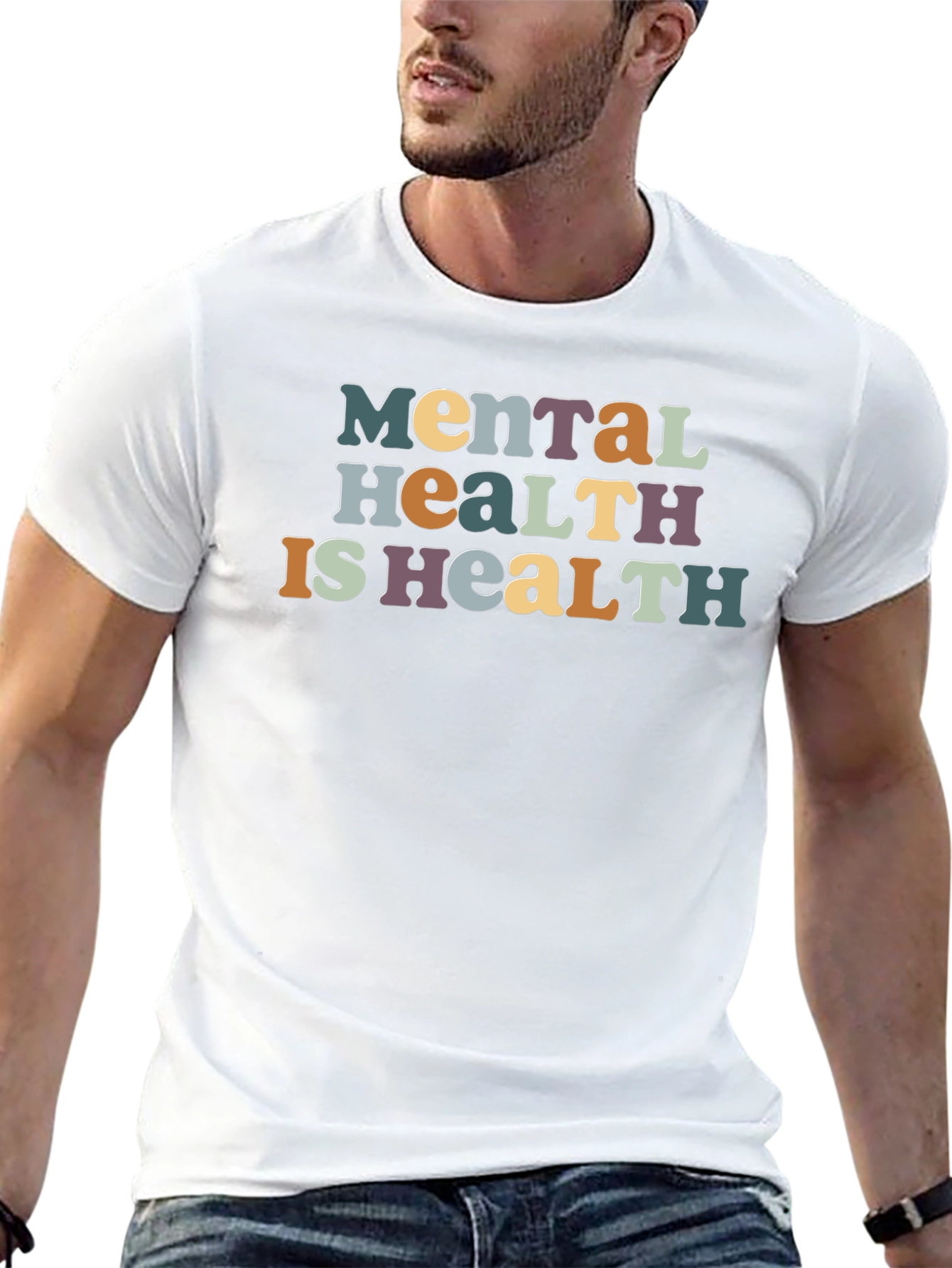 Black Mental Health is Health T-Shirt view 13