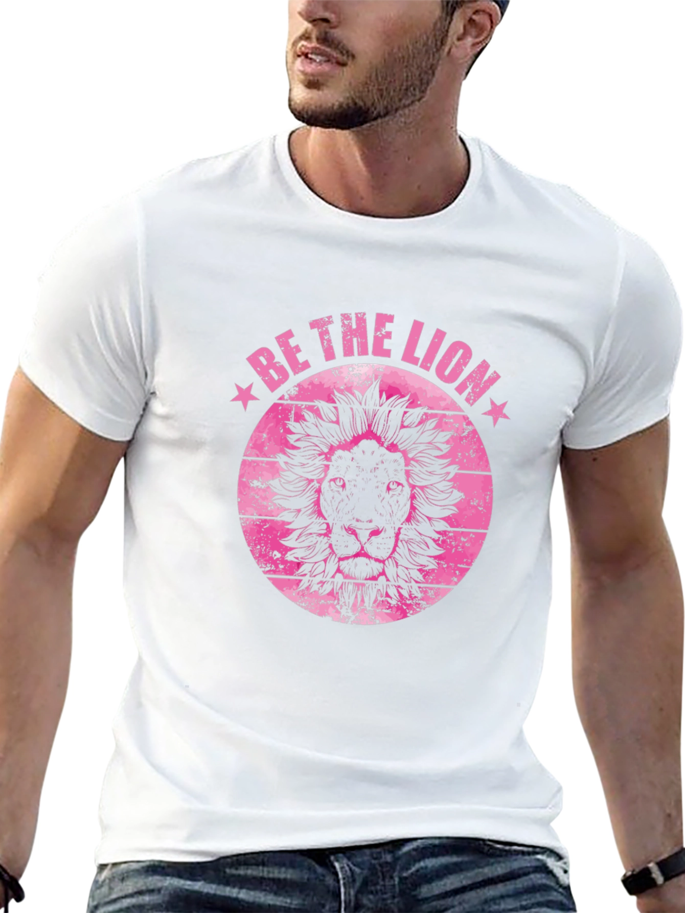 Black Be The Lion - Black Graphic Tee view 13